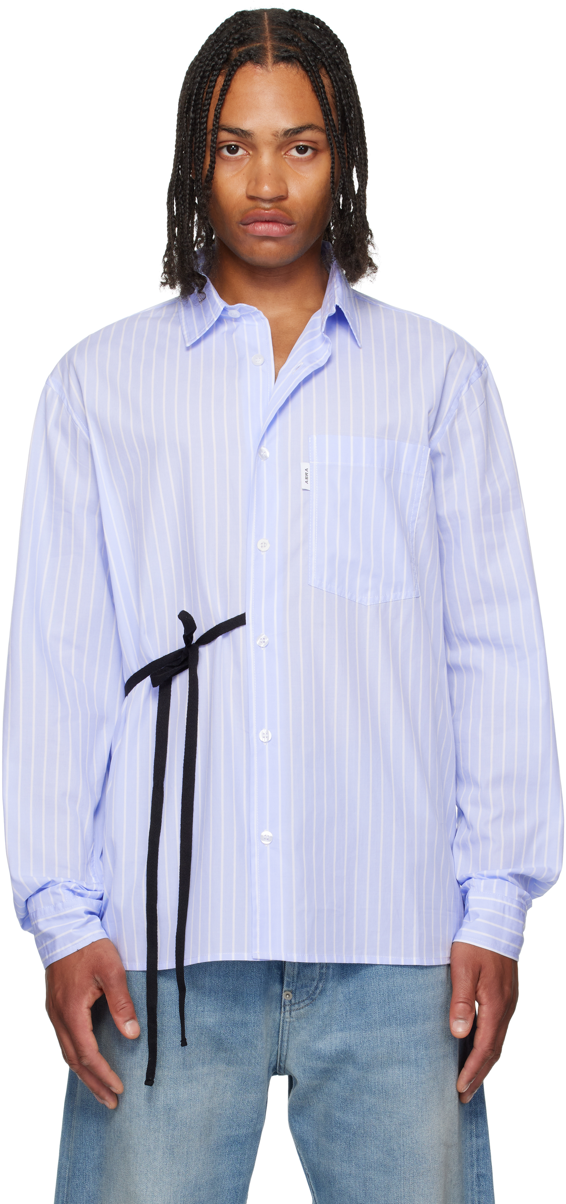 SSENSE Exclusive Blue Cotton Shirt