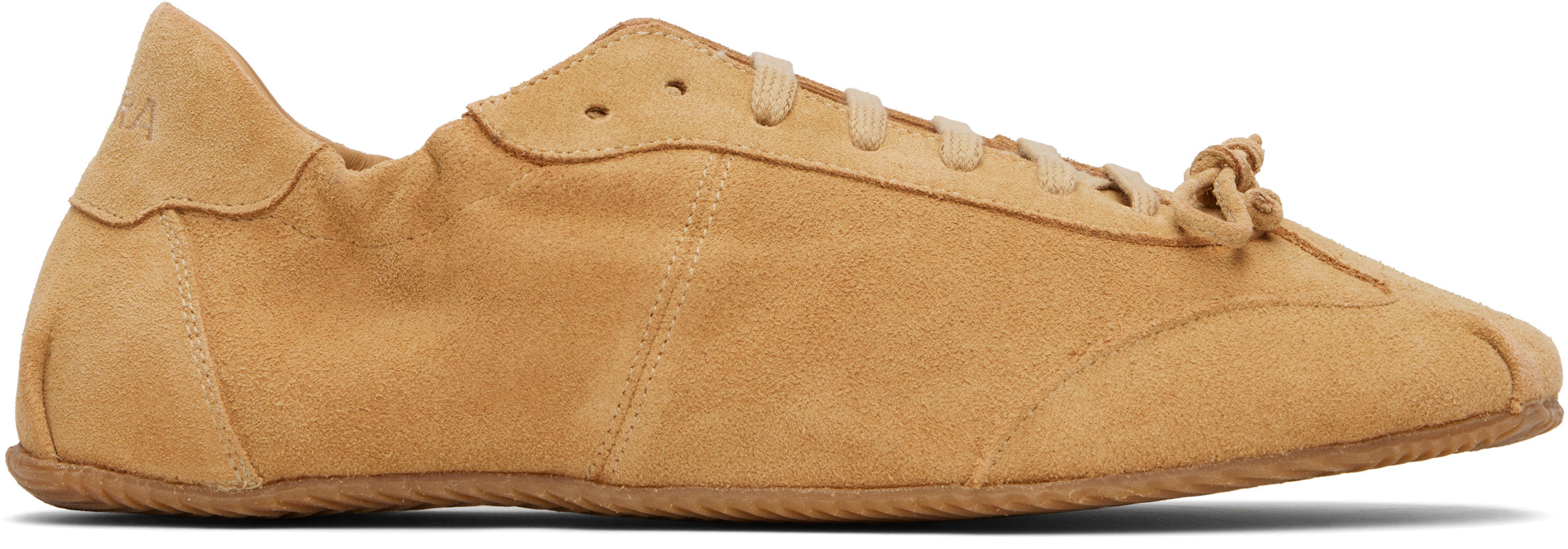 ABRA: Tan Ballerina Sneakers SSENSE