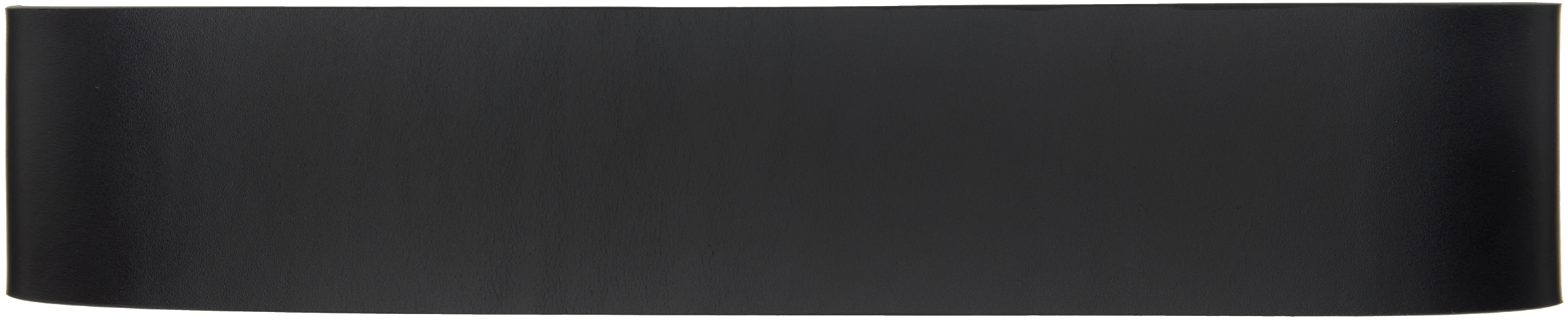 Attico Black Leather Belt In Black