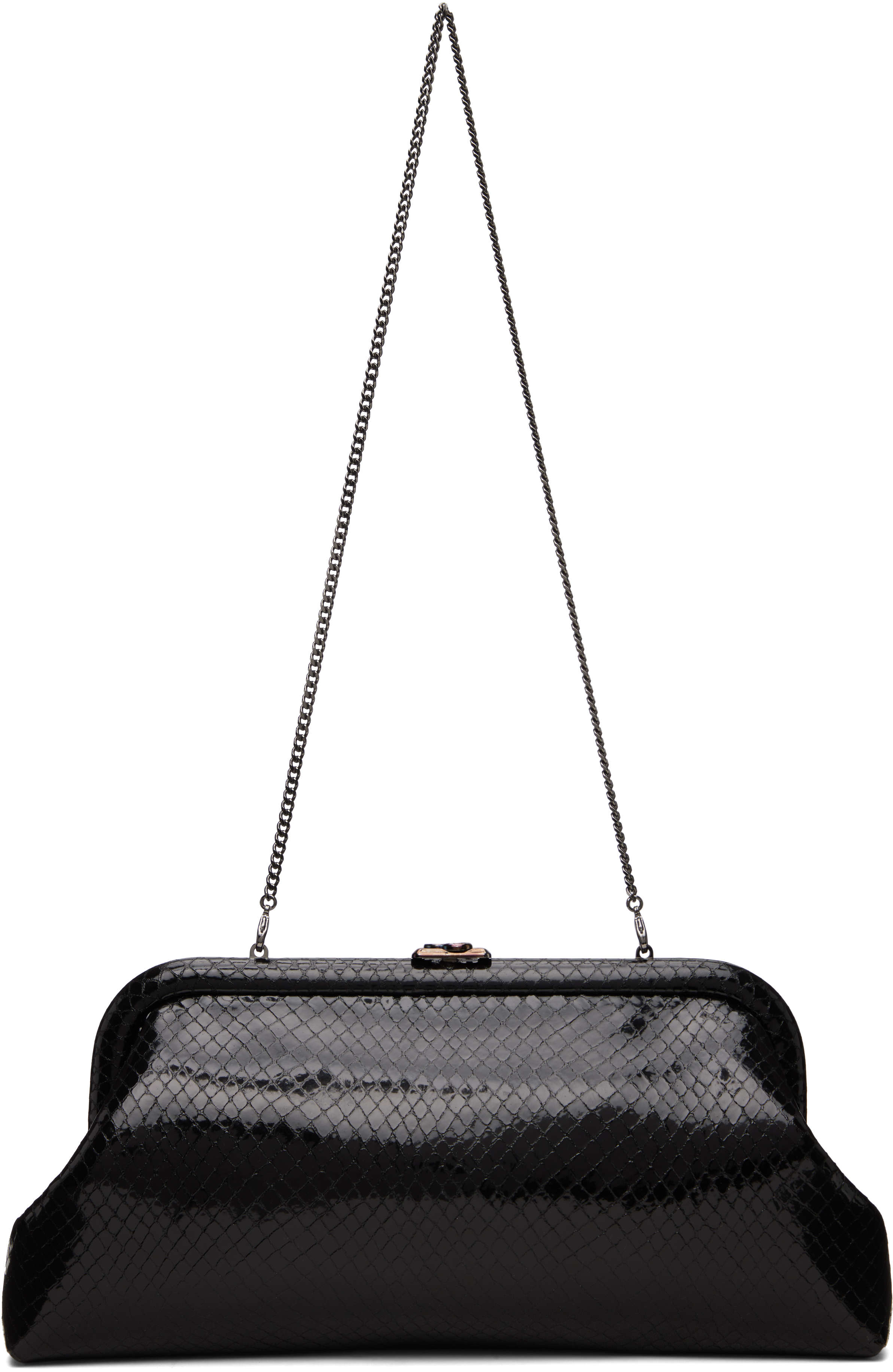 Jimmy Choo Black Skylar Clutch In Multi