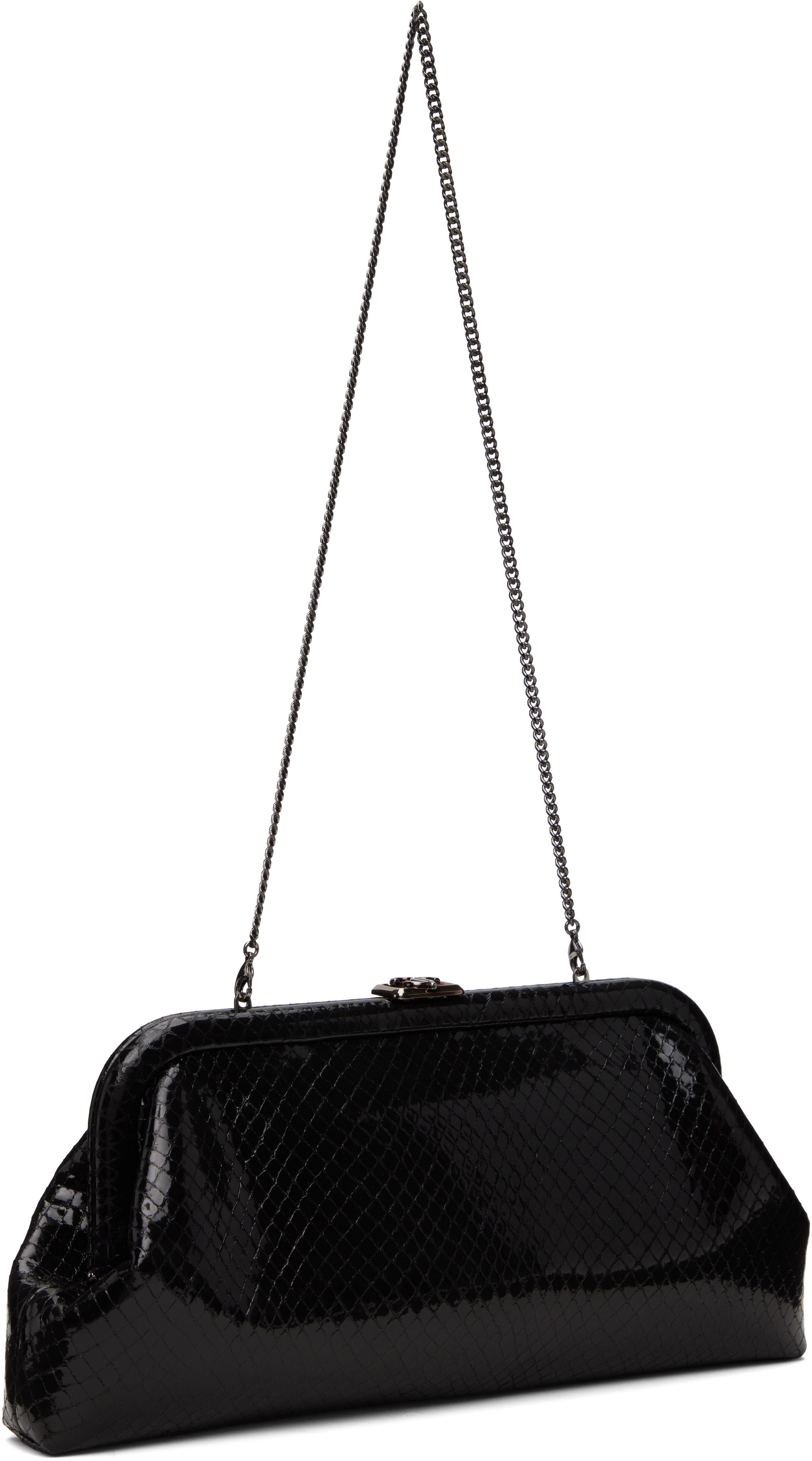 Jimmy Choo Black Skylar Clutch In Multi