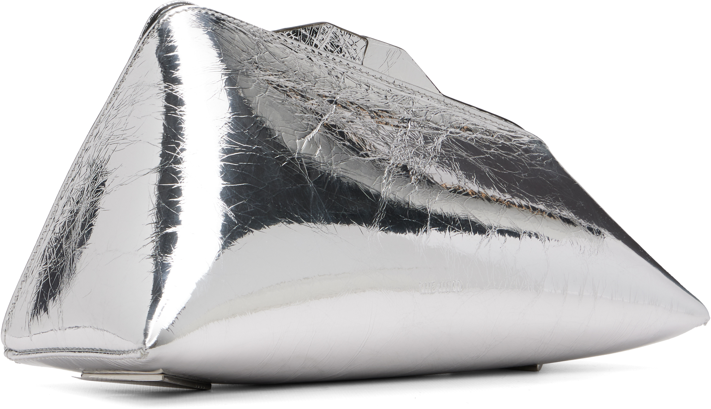 Attico Silver 8:30 Pm Clutch In Silver