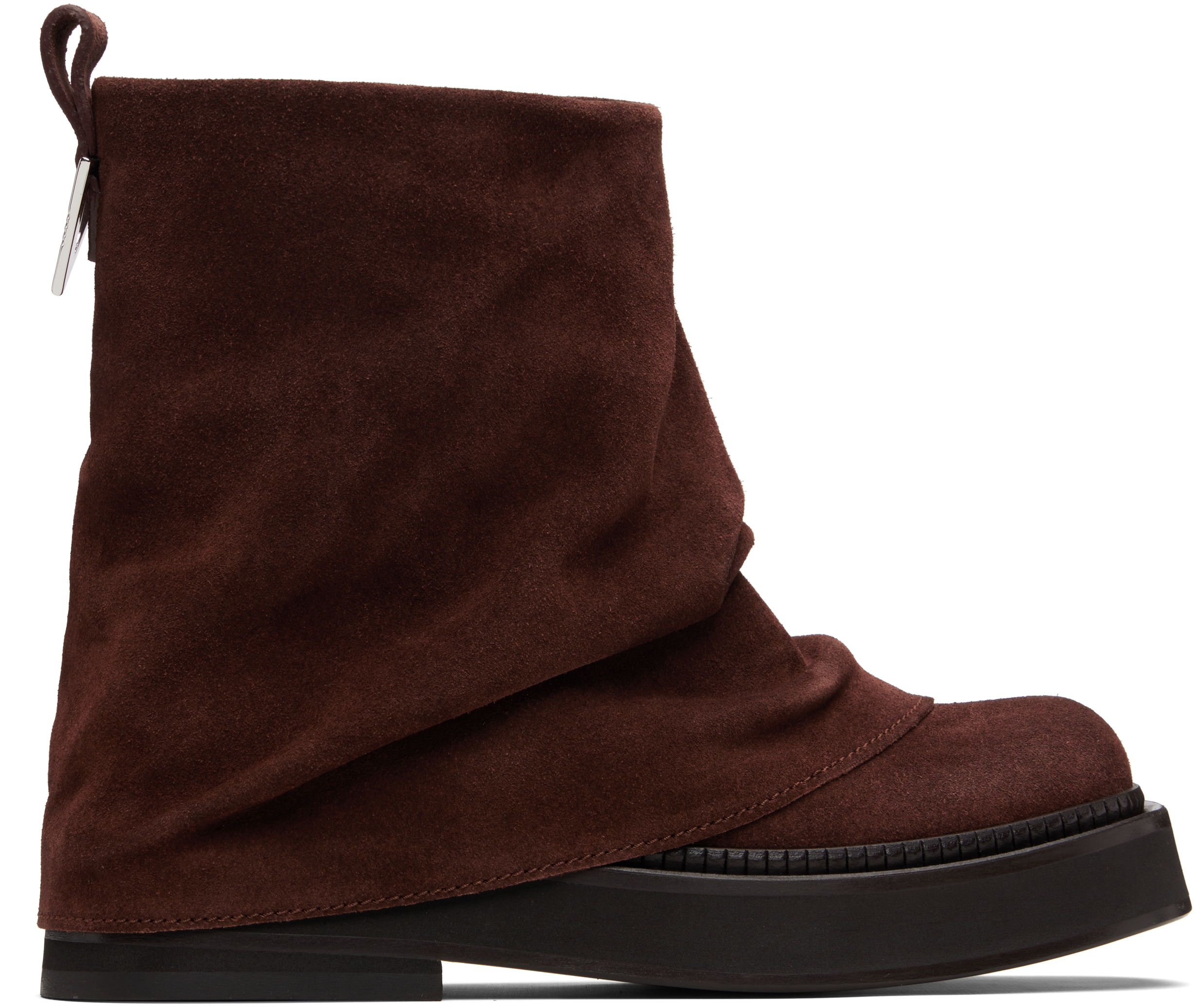 Attico Brown Mini Robin Combat Boots In Multi