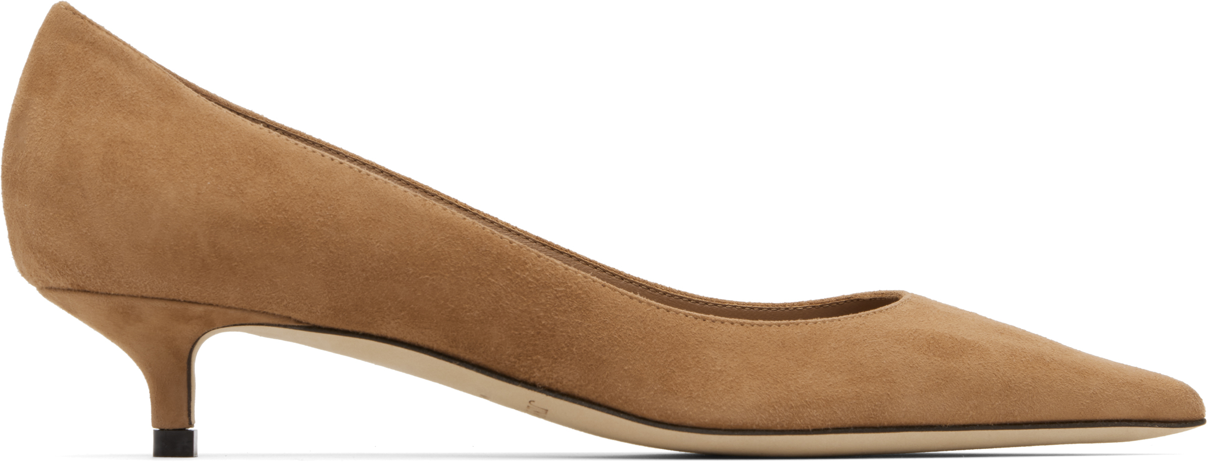 Jimmy Choo Beige Amelia Heels In Brown