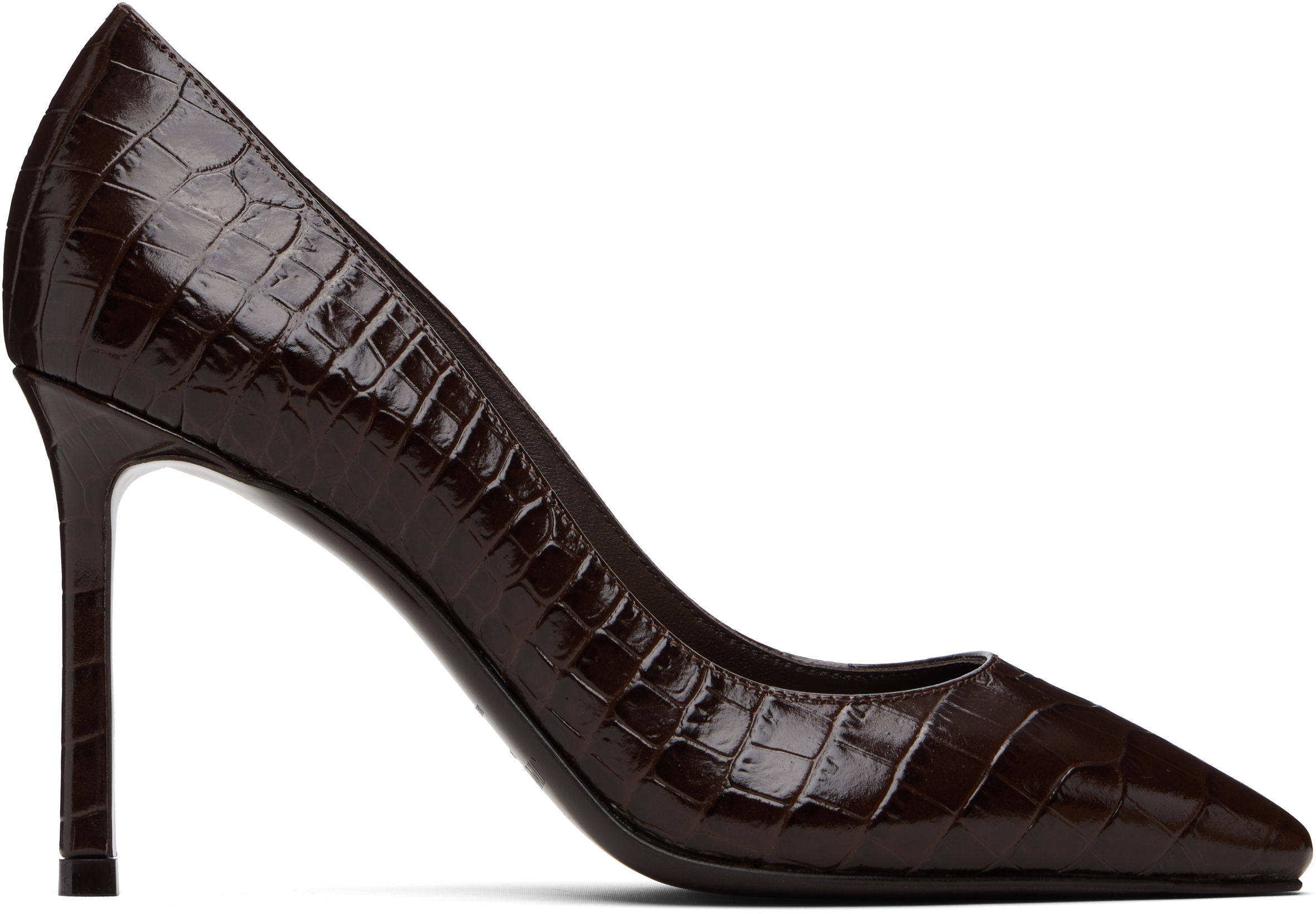 Jimmy Choo Brown Romy 85 Heels In Animal Print