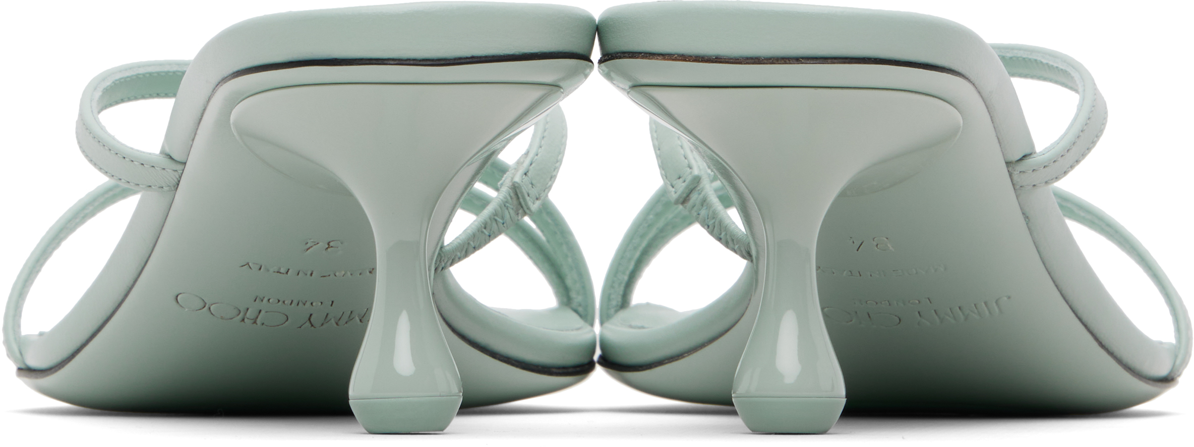 Jimmy Choo Blue Etana 50 Heeled Sandals In Blue