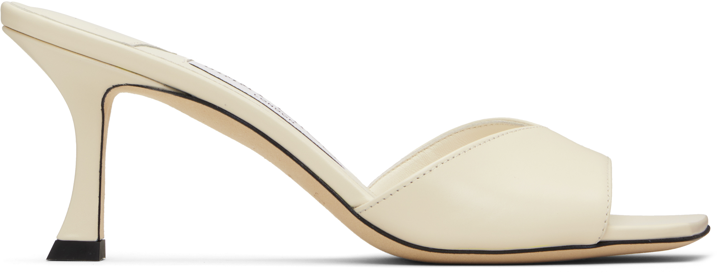 Jimmy Choo White Skye 70 Heeled Sandals