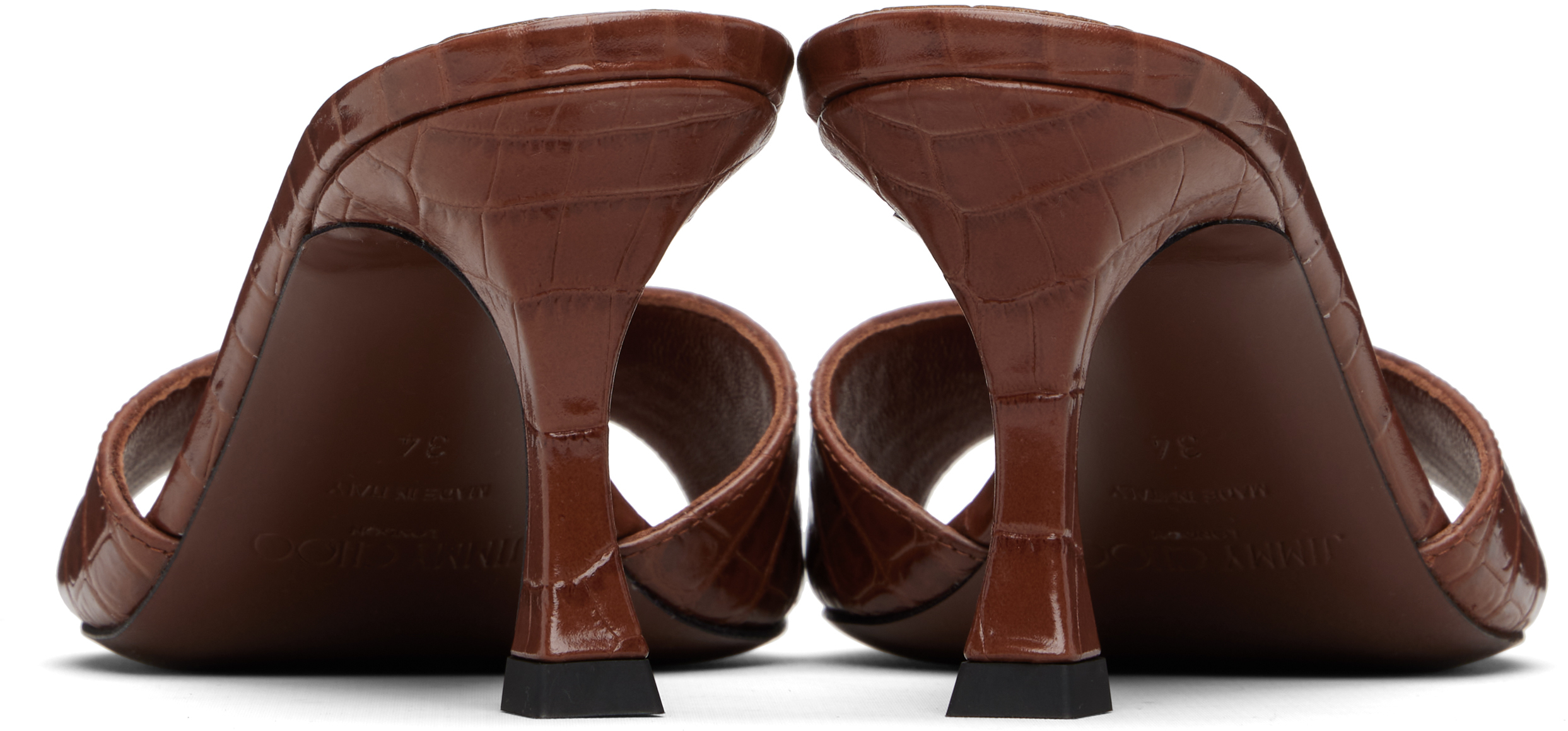 Jimmy Choo Tan Skye 70 Heeled Sandals In Brown