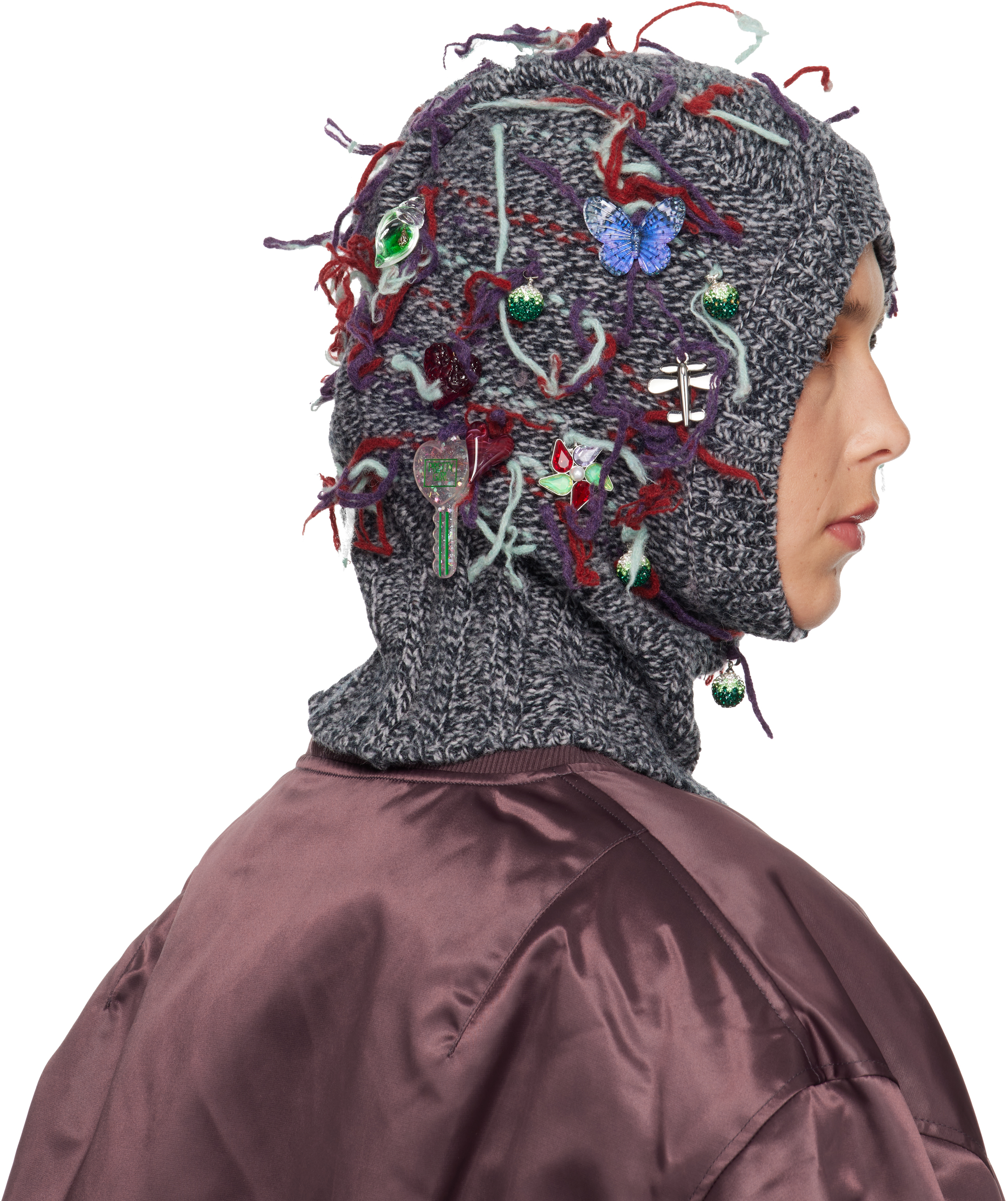 Chopova Lowena Gray Washed Up Balaclava In Gray