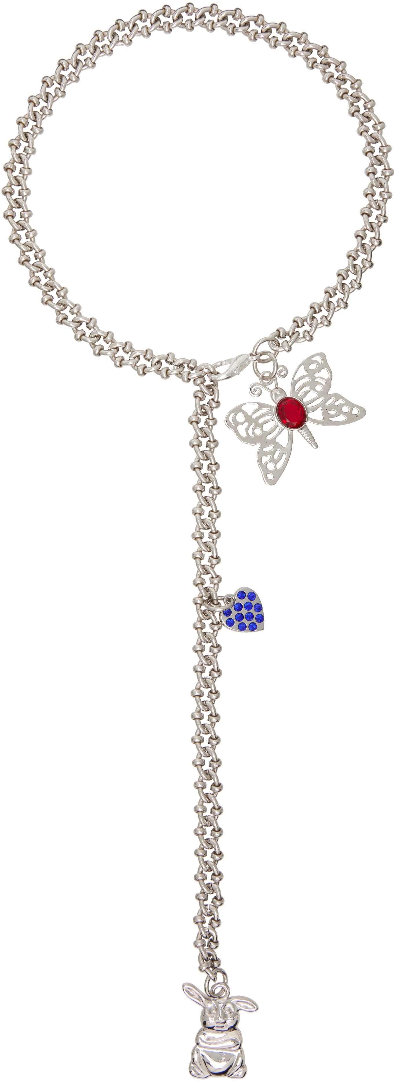 Chopova Lowena Trio Choker Necklace In Metallic