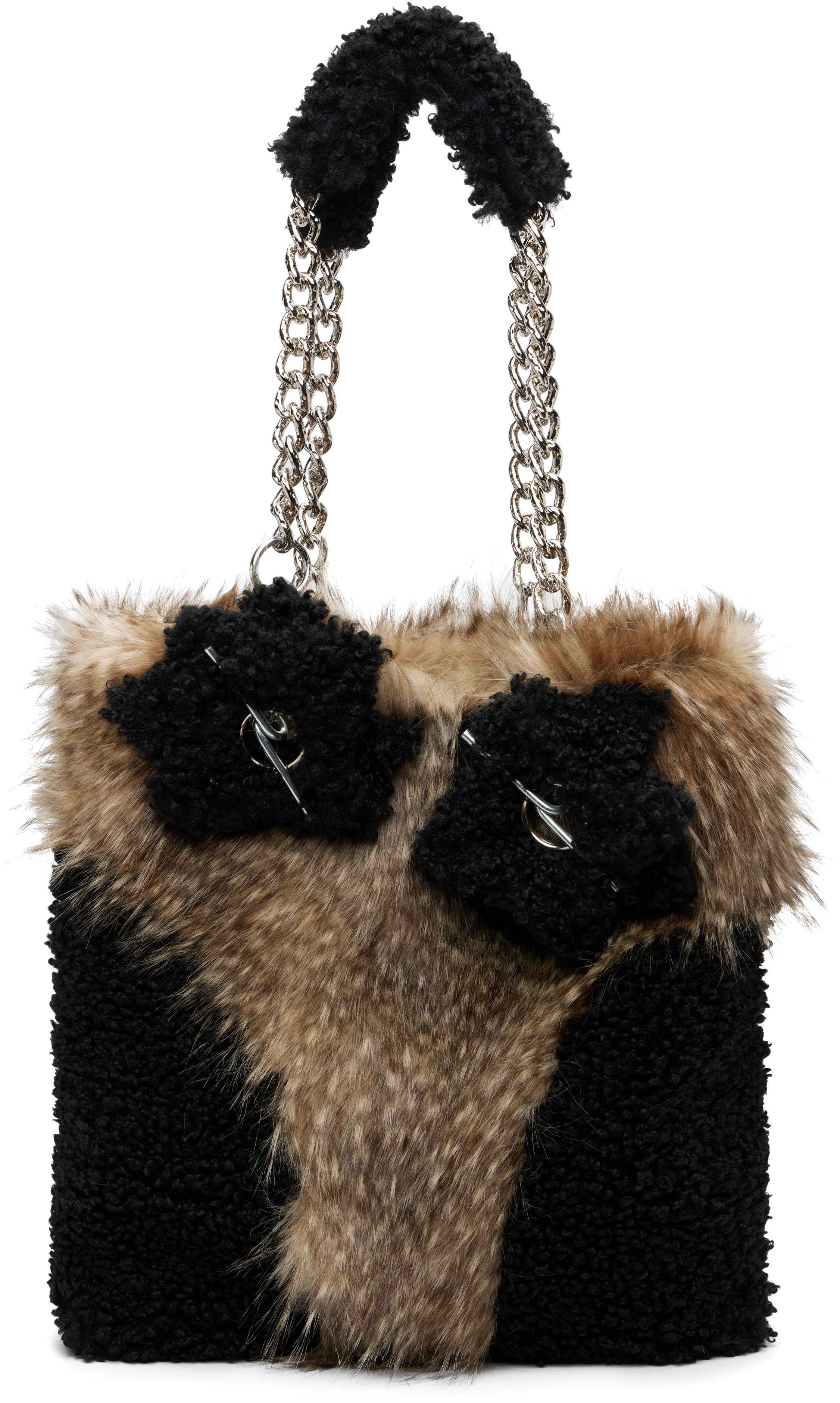 Chopova Lowena Multicolor Fleece Tote In Multi