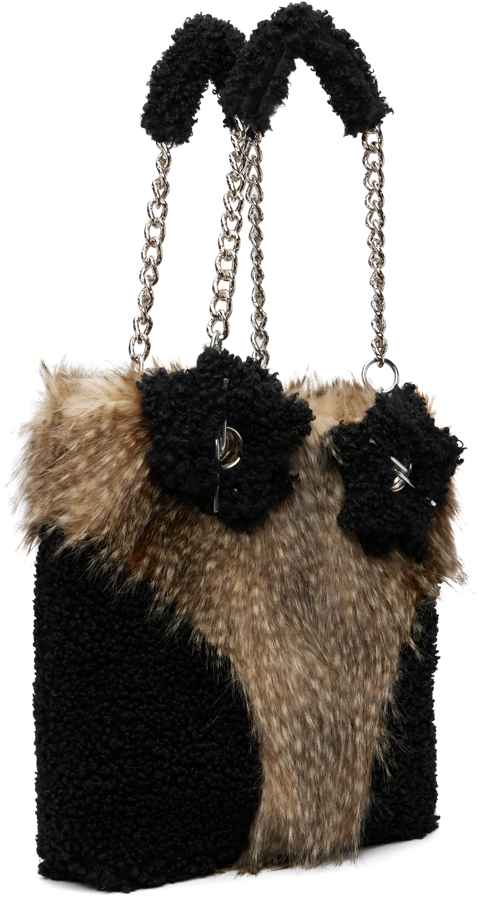 Chopova Lowena Multicolor Fleece Tote In Multi