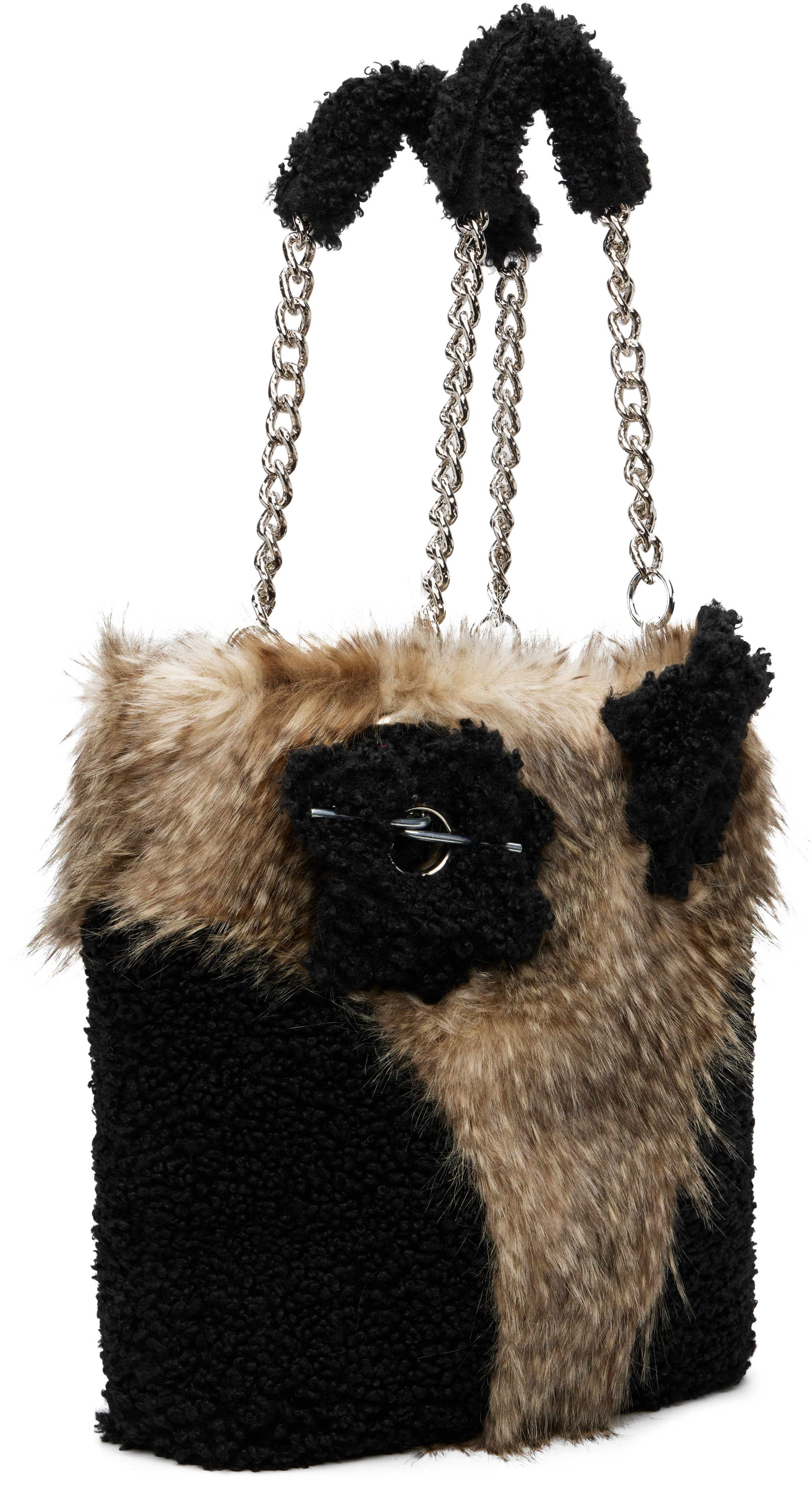 Chopova Lowena Multicolor Fleece Tote In Multi