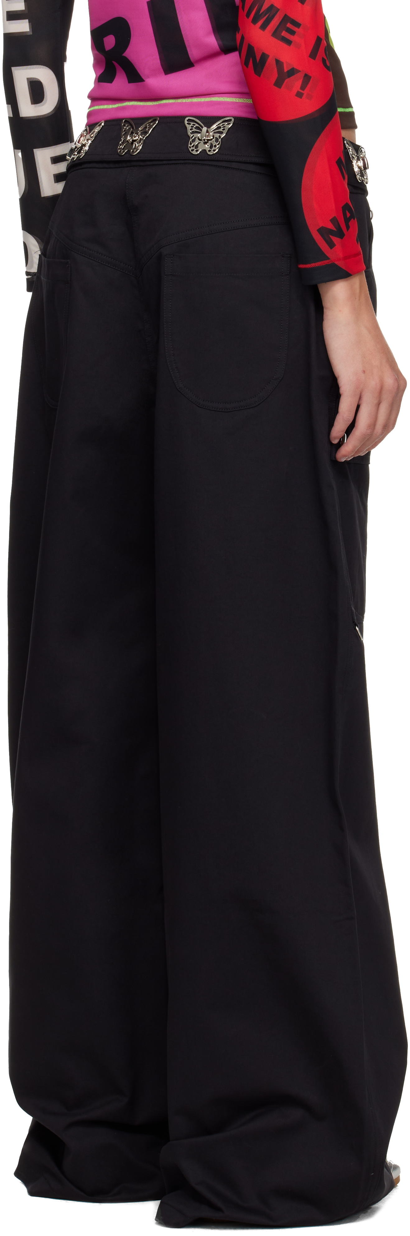 Chopova Lowena Black Thunderhull Trousers In Black
