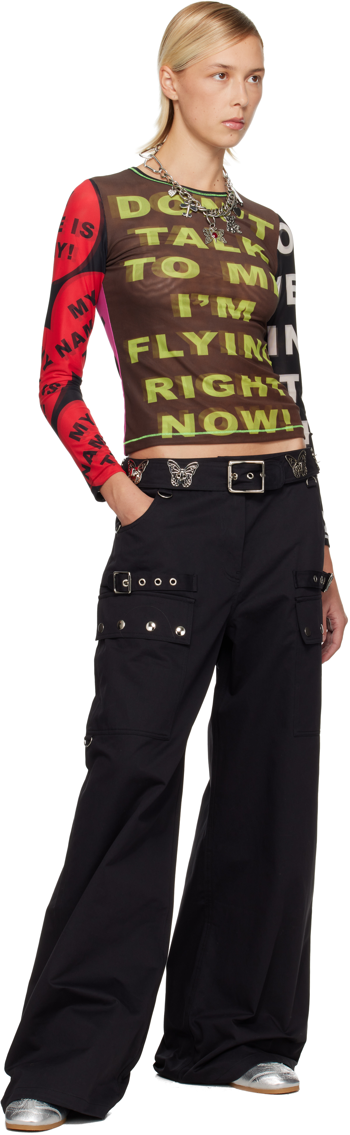 Chopova Lowena Black Thunderhull Trousers In Black