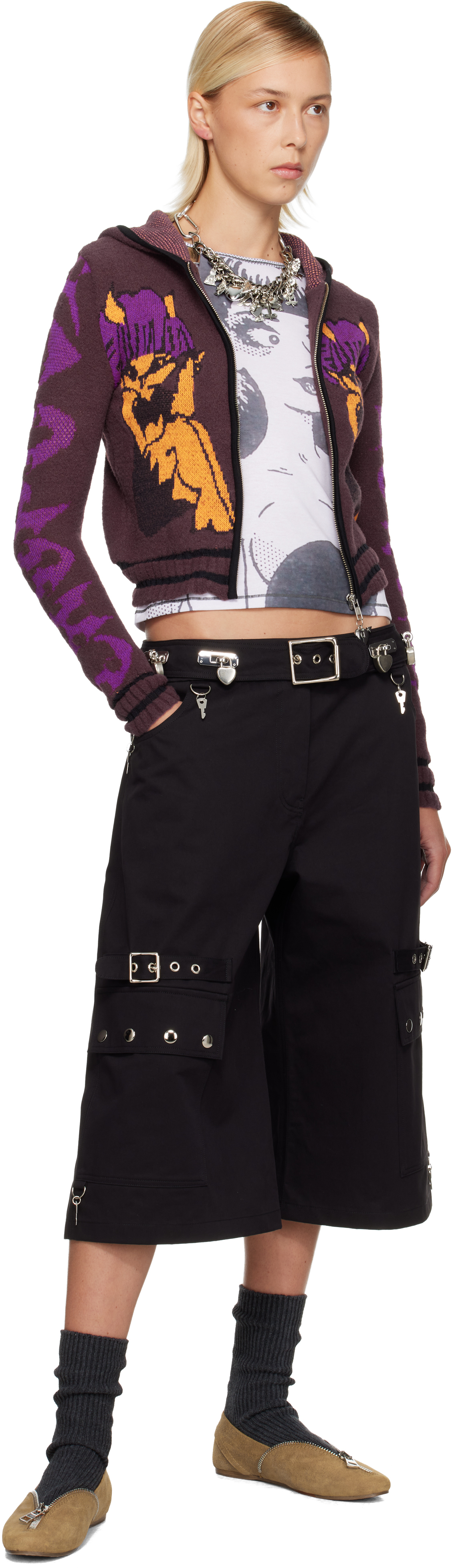 Chopova Lowena Black Thunderhull Shorts In Black