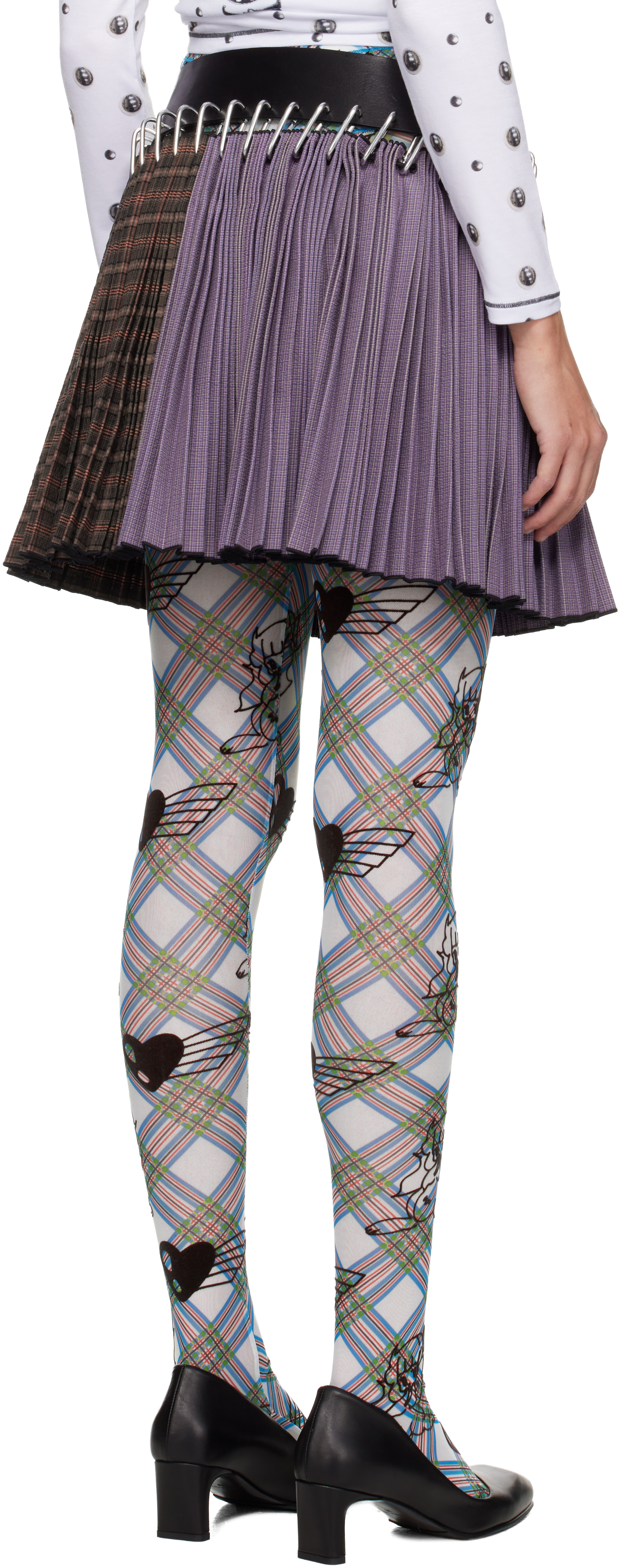 Chopova Lowena Women S Cotton Mini Carabiner Skirt Purple / Brown In Multi