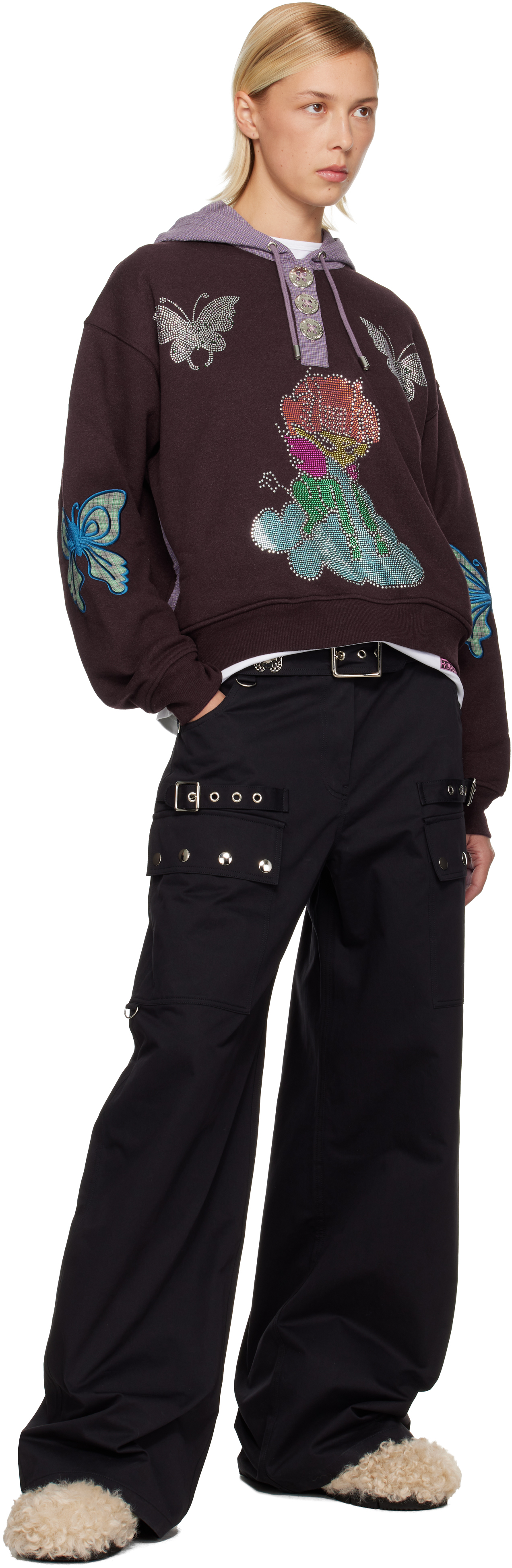 Chopova Lowena Brown Quimby Hoodie In Brown