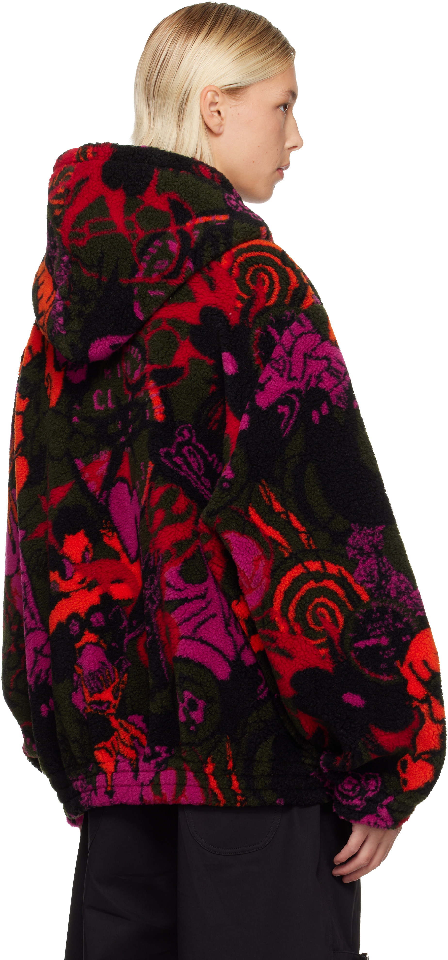 Chopova Lowena Multicolor Engine Party Oversized Fleece Hoodie In Multi