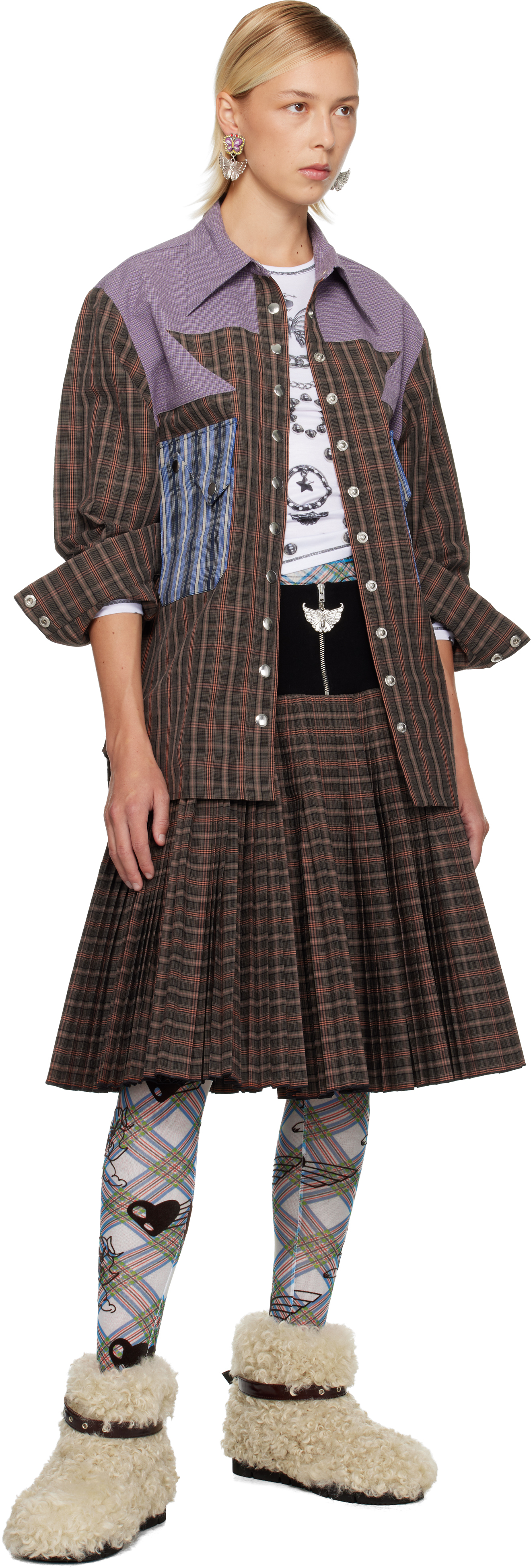 Chopova Lowena White 'hot' Fitted Jersey T-shirt In White