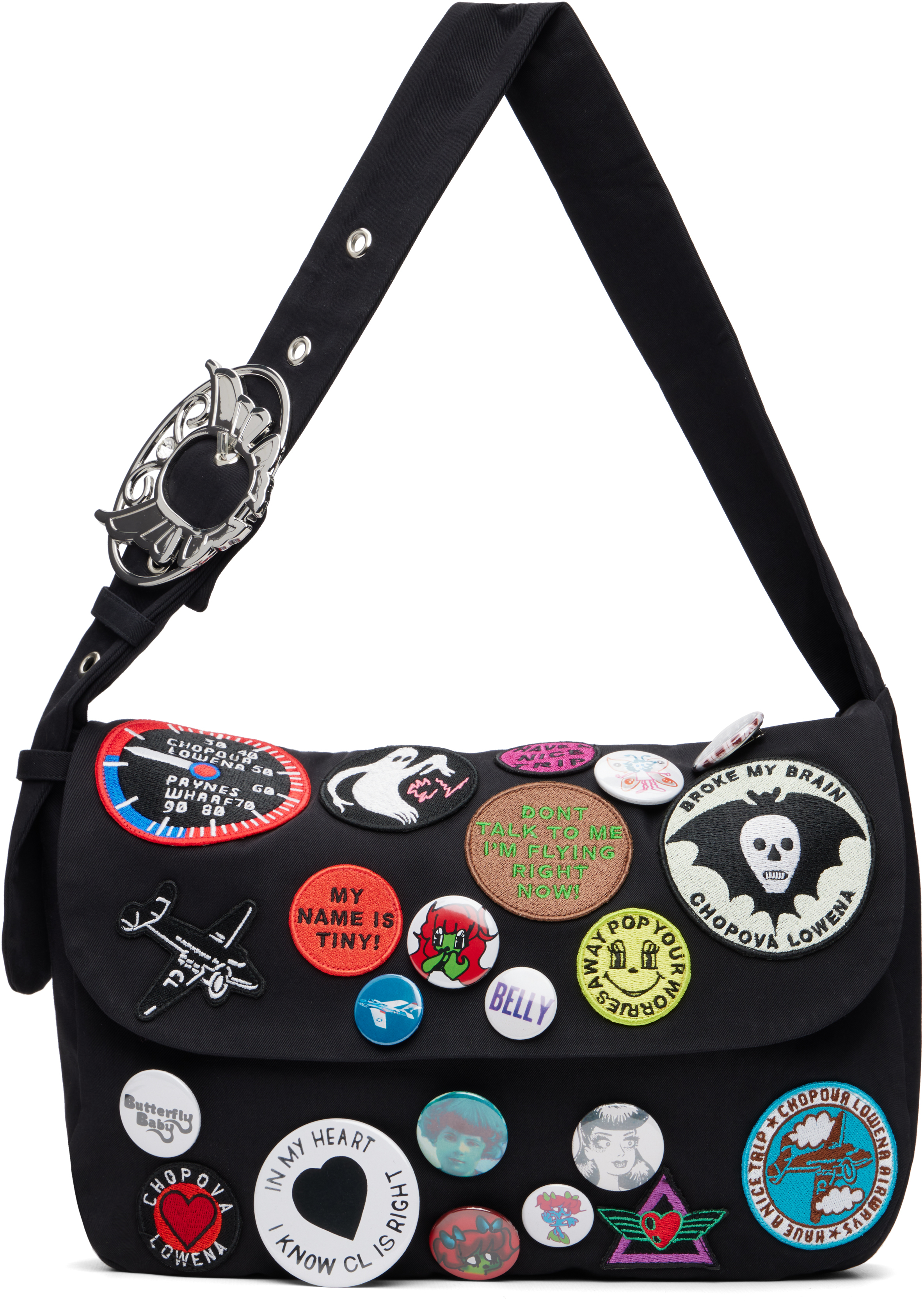 Chopova Lowena Black Wicko Bag In Black