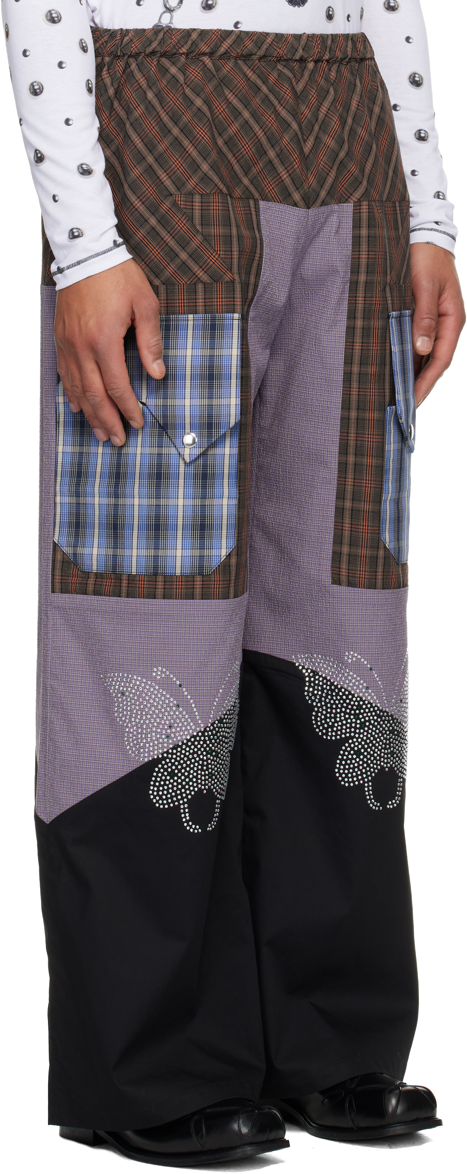 Chopova Lowena Multicolor Tartan Vega Trousers In Multi