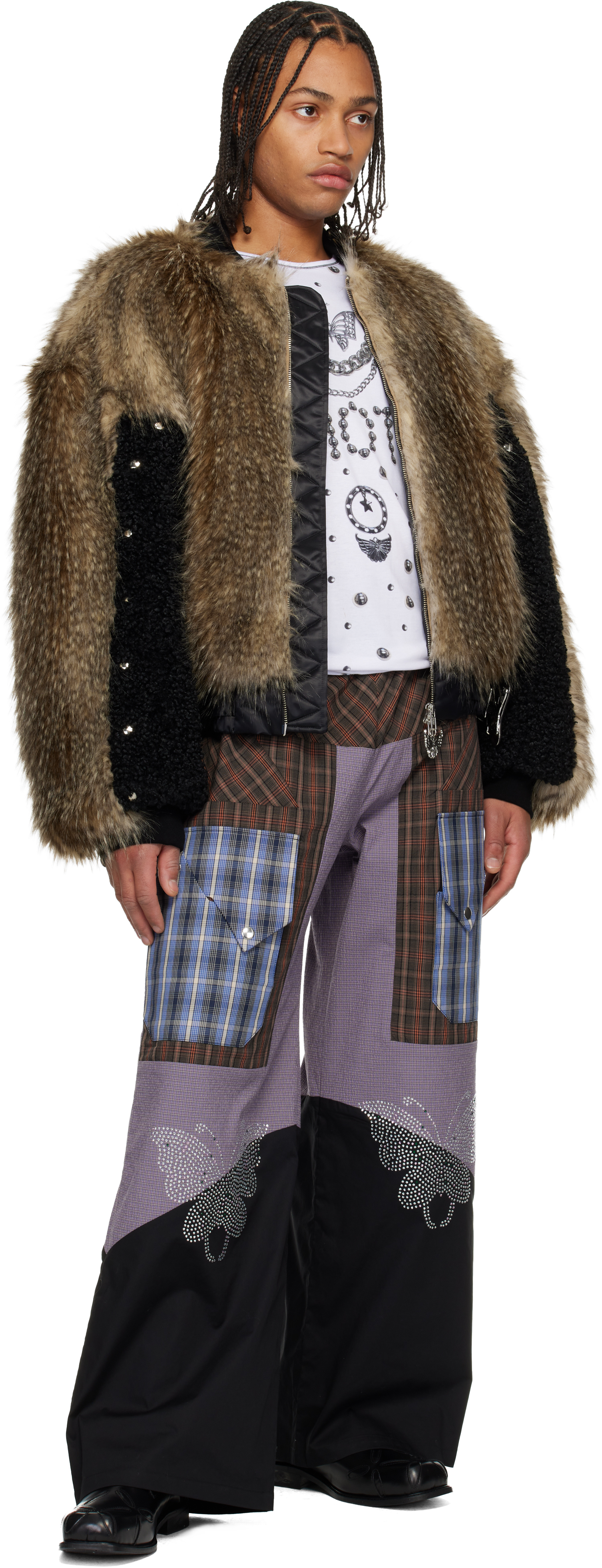 Chopova Lowena Multicolor Tartan Vega Trousers In Multi