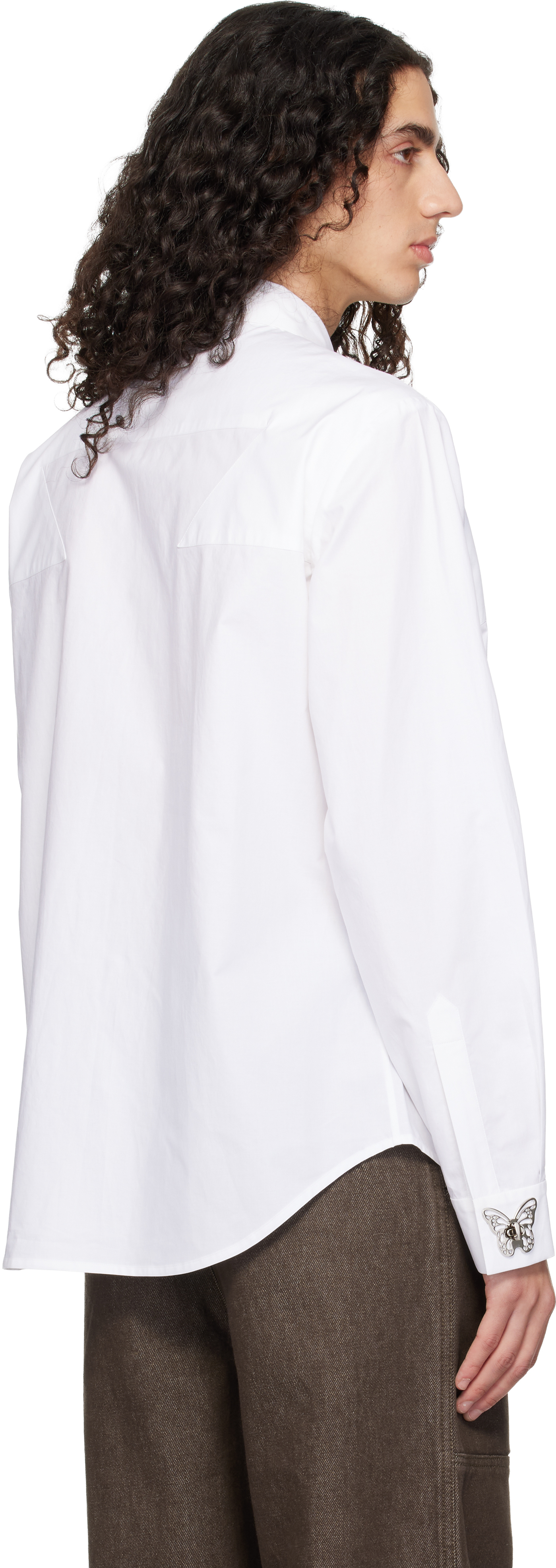 Chopova Lowena White Butterfly Shirt In White