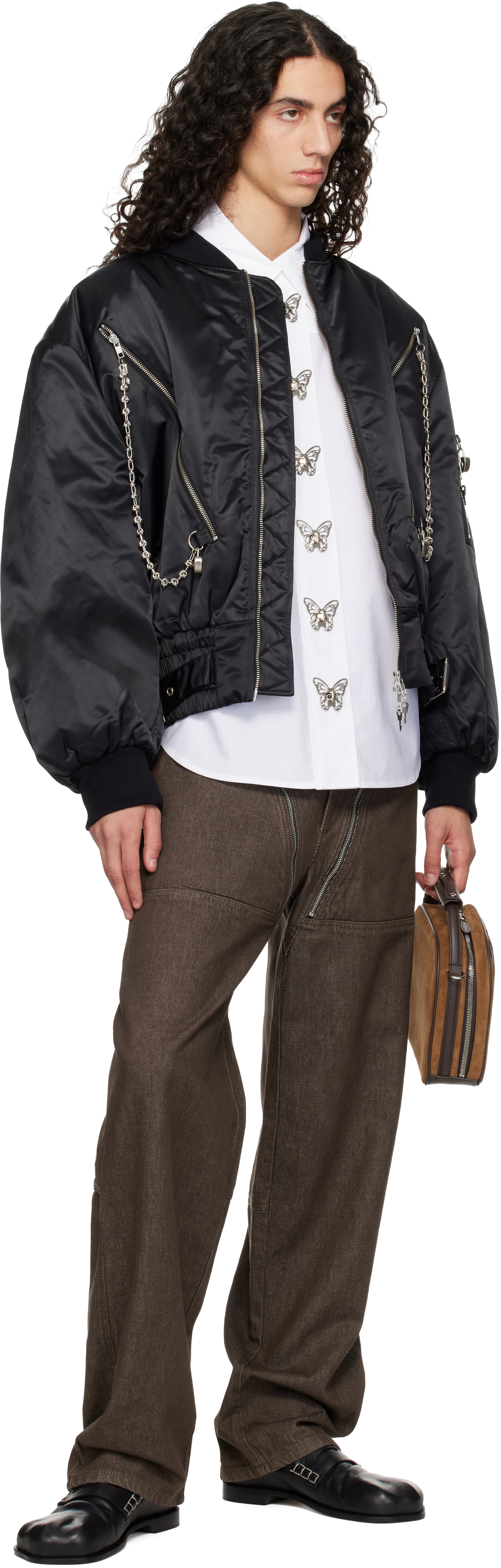 Chopova Lowena White Butterfly Shirt In White