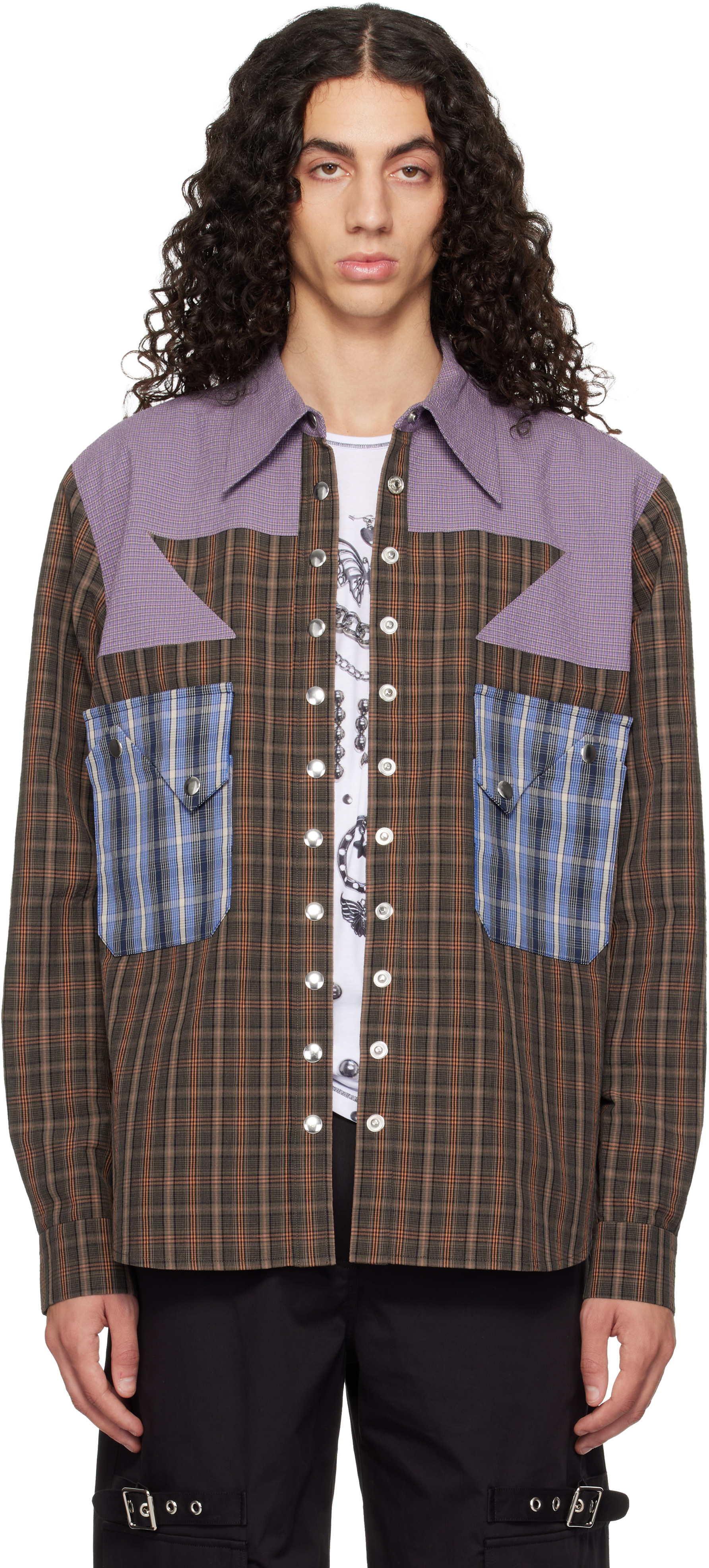 Chopova Lowena Brown Vega Shirt In Green