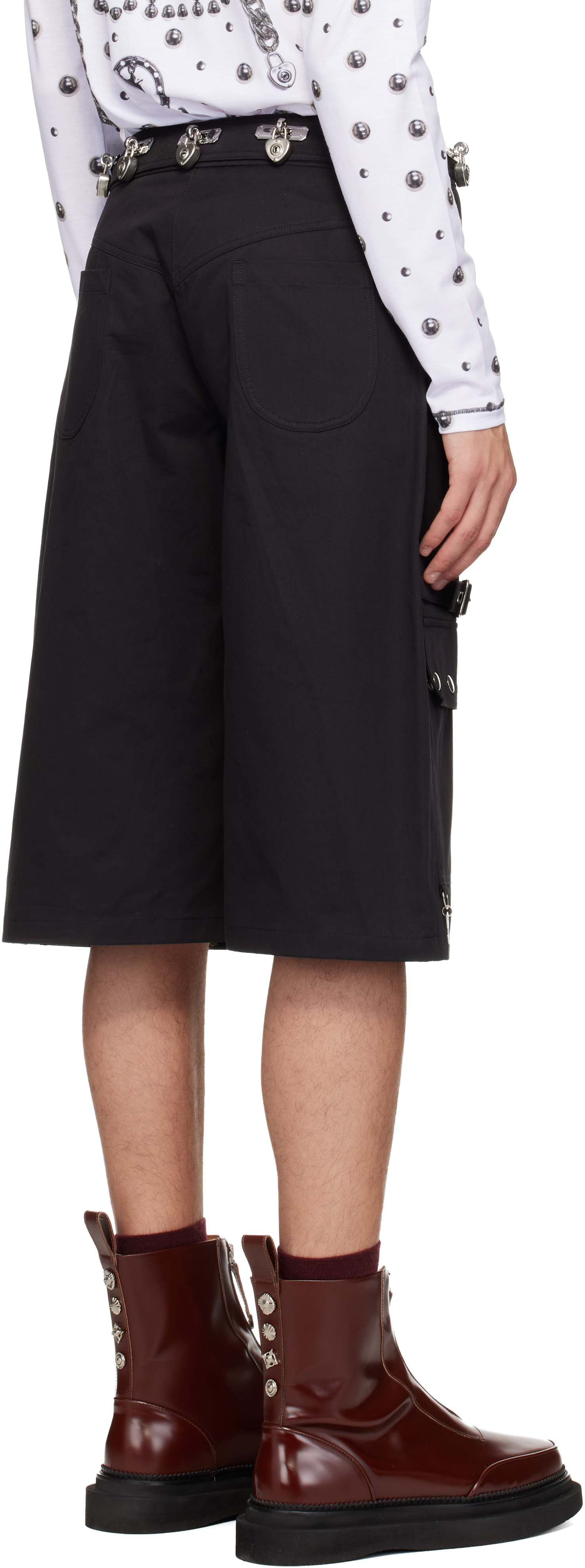 Chopova Lowena Black Thunderhull Shorts In Black