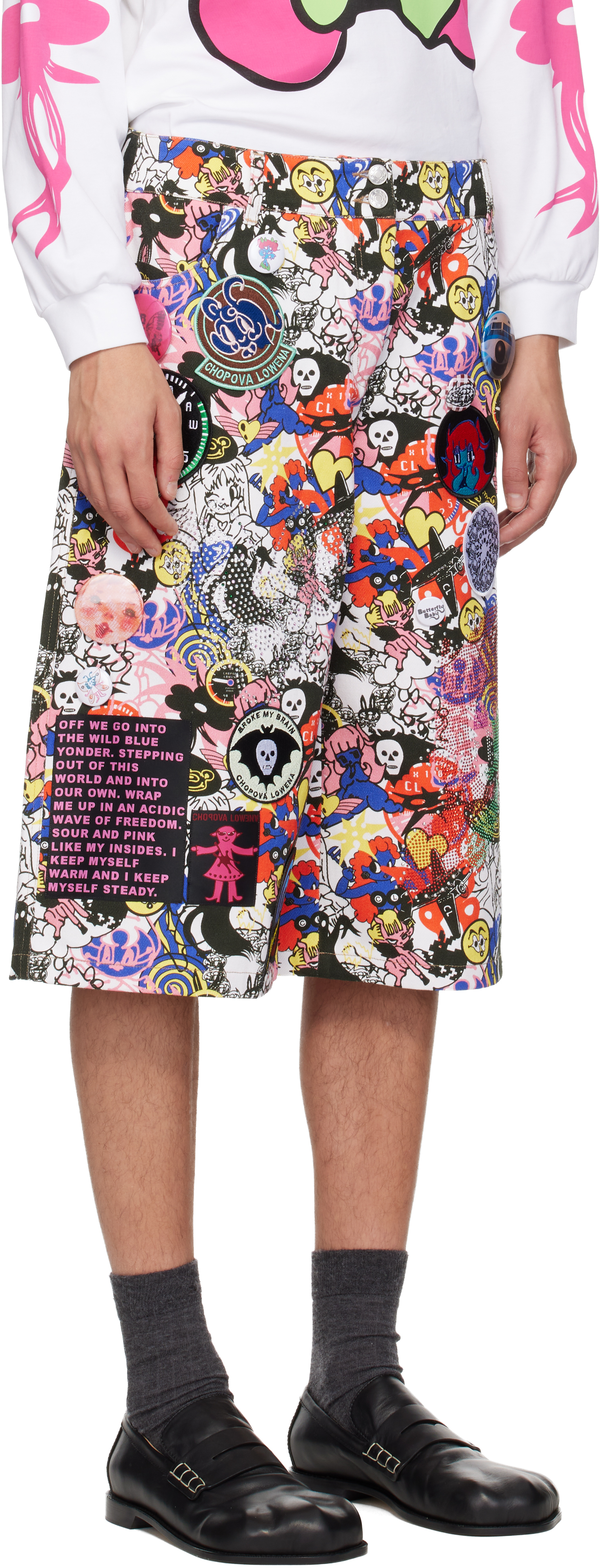 Chopova Lowena Multicolor Cosmos Shorts In Multi