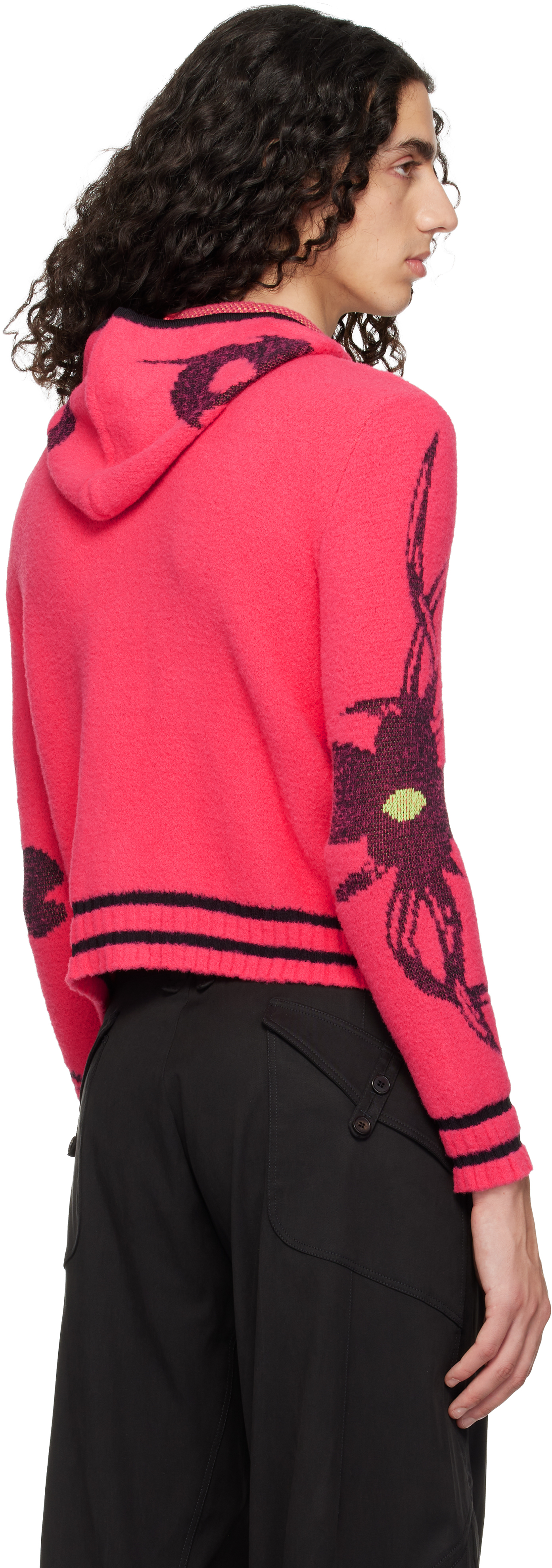 Chopova Lowena Pink 'my Name Is Tiny' Hoodie In Multi