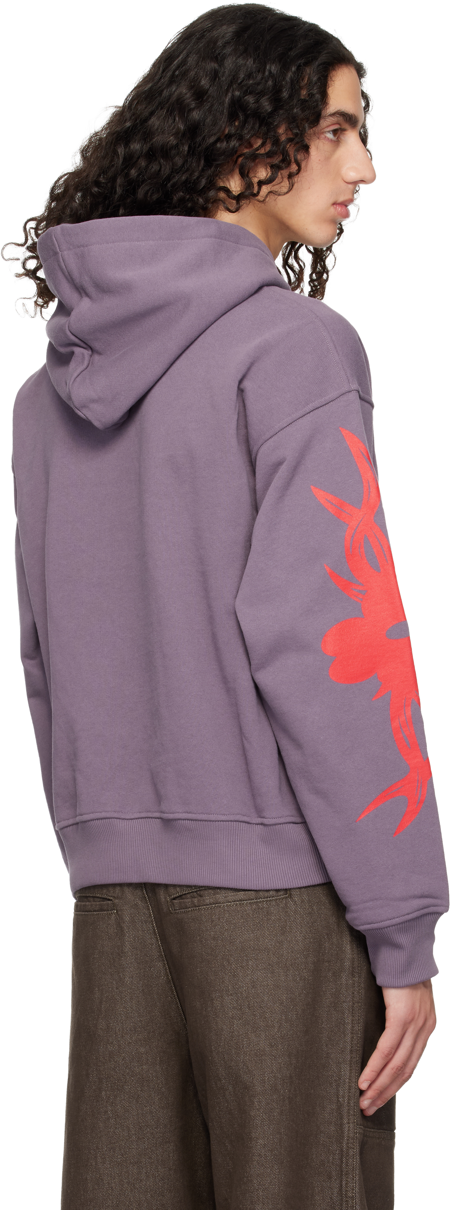 Chopova Lowena Purple Bashful Hoodie In Blue