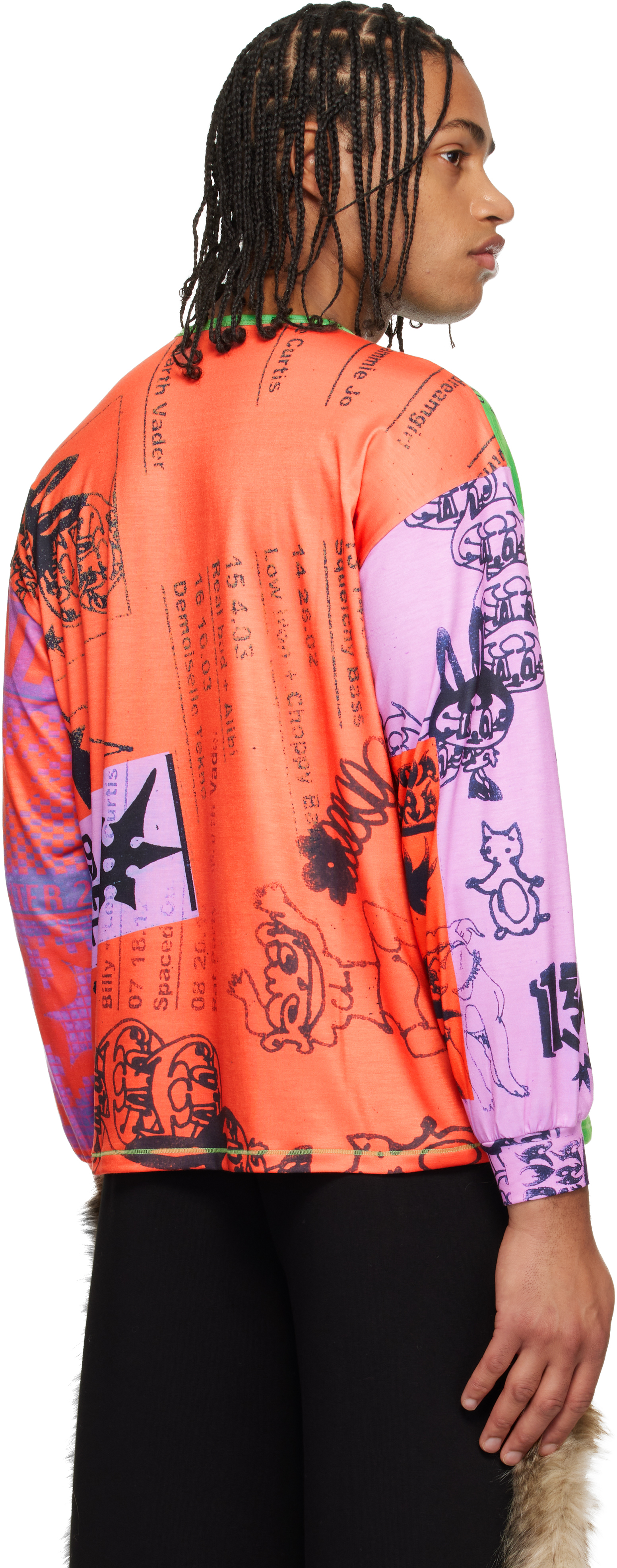 Chopova Lowena Multicolor Poster Oversized Jersey T-shirt In Multi