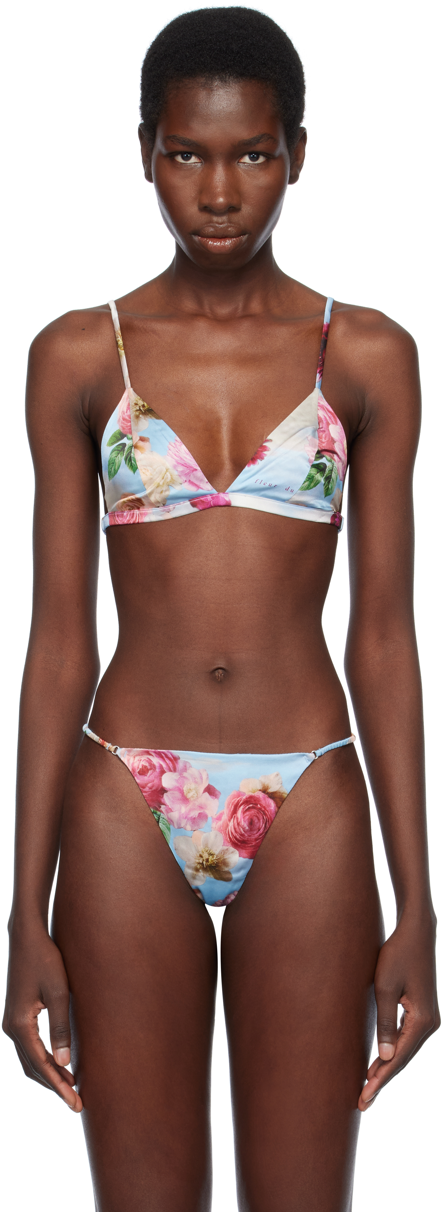 Blue Luxe Triangle Bra