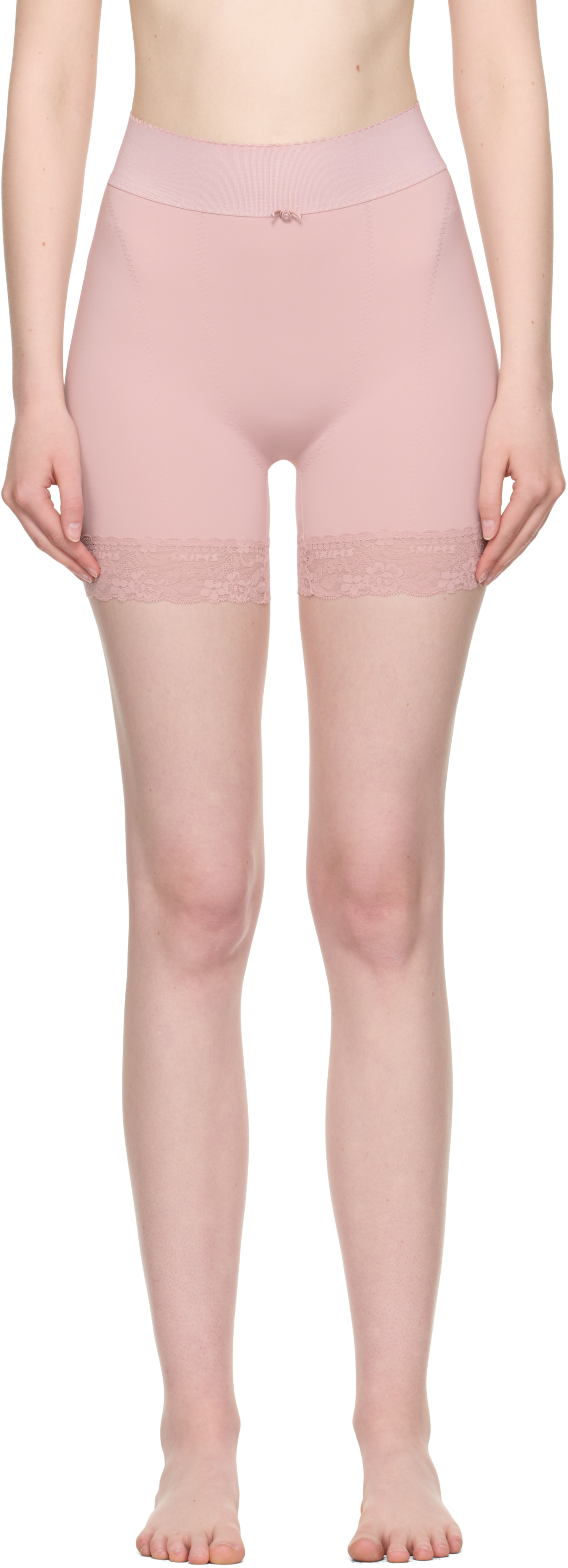 Skims Pink Vintage Shapewear Mid Thigh Shorts