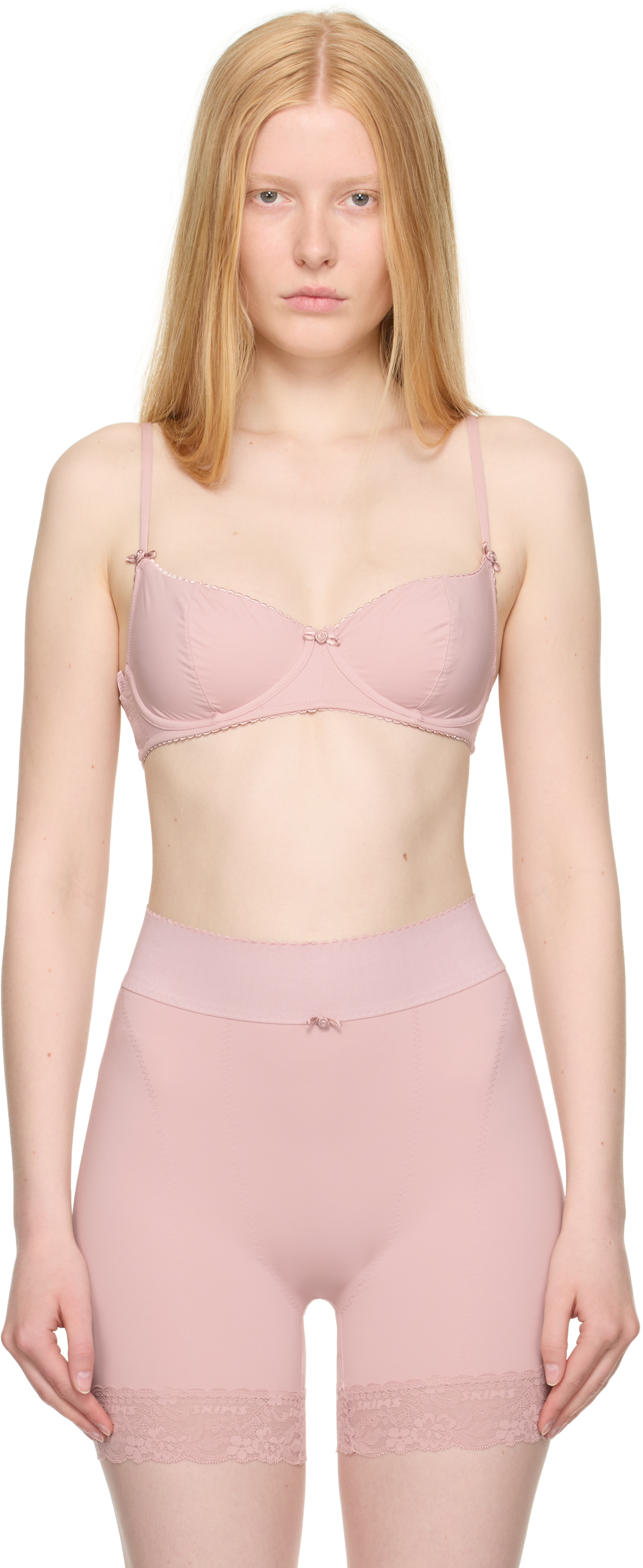 【関税込み】SKIMS ピンク Vintage Shapewear カプリ レギンス Skims ウィメンズ | SSENSE 日本