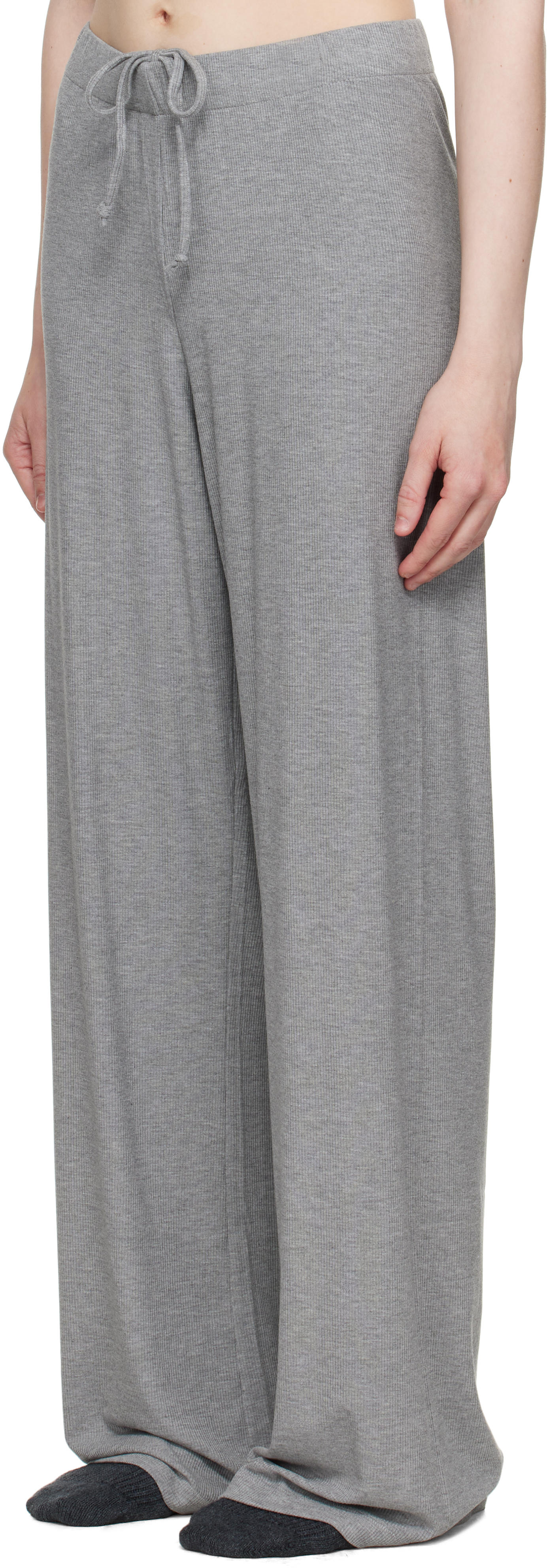 Skims Gray Soft Lounge Sleep Pyjama Set