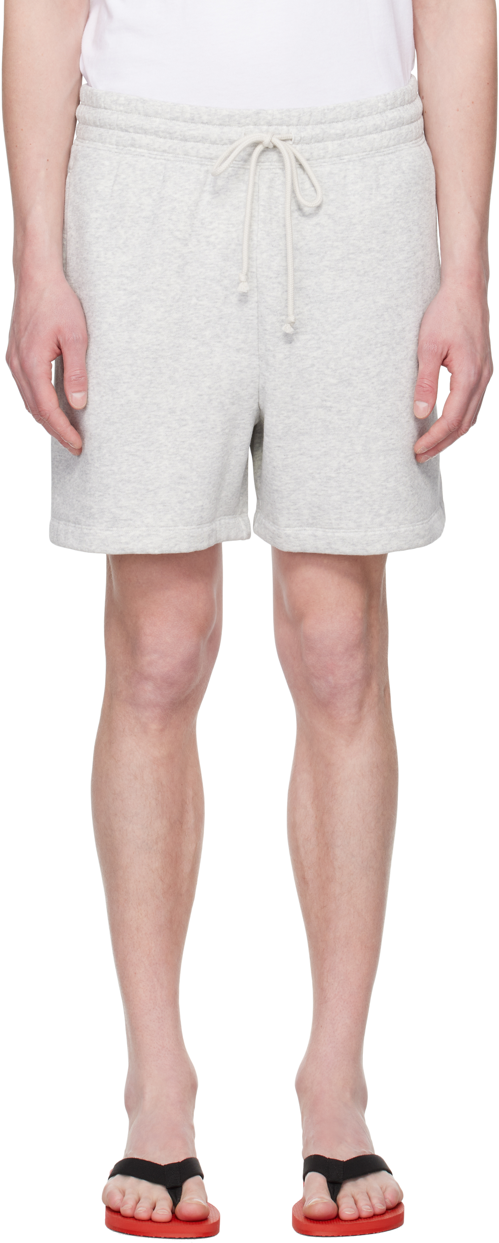 Gray Fleece Lounge Relaxed Shorts