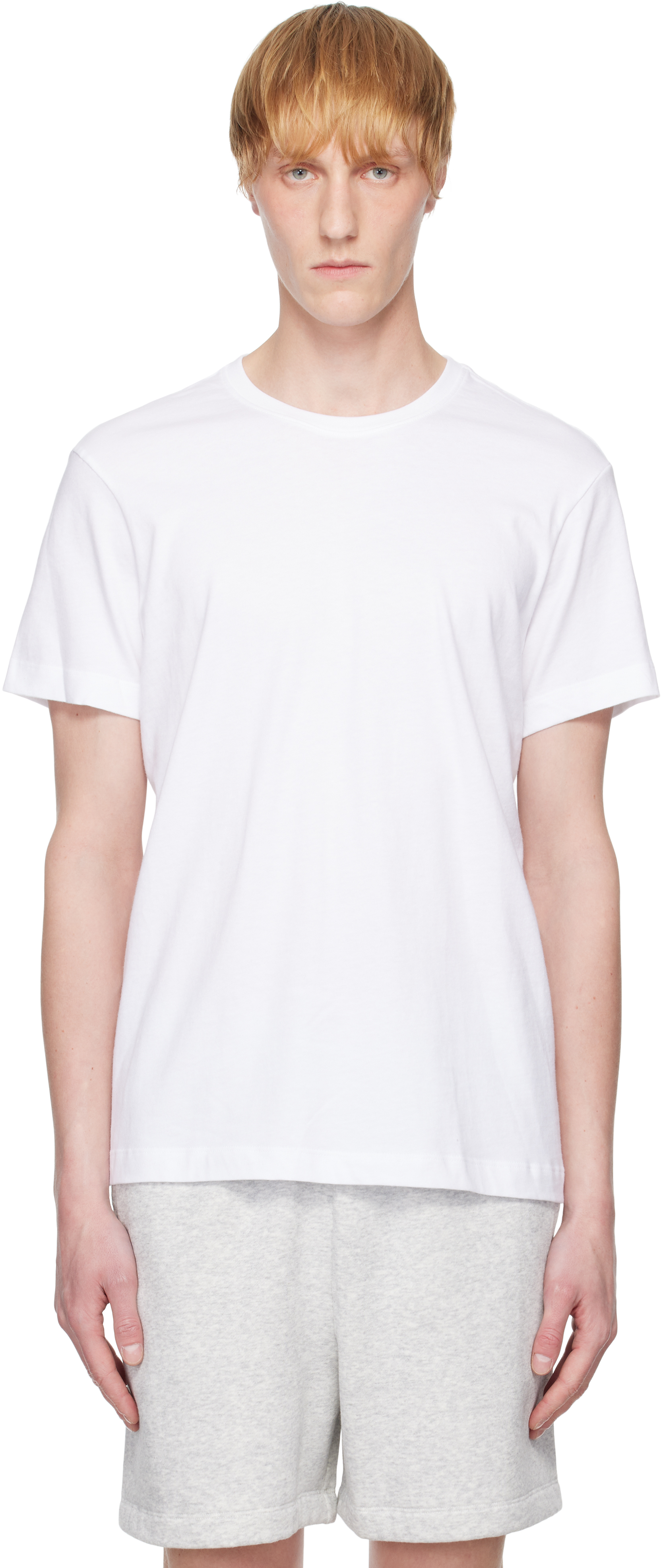 Skims White  Cotton Classic T-shirt