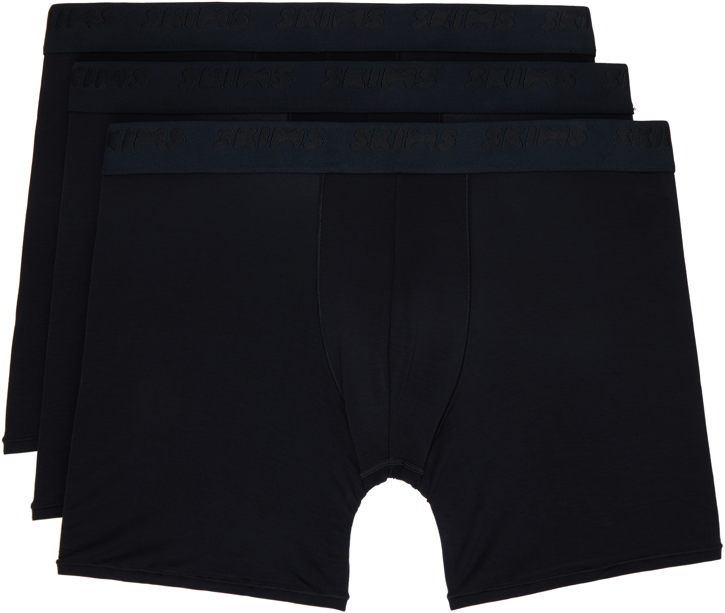 Skims Three-pack Black  Stretch 5 Boxer Briefs