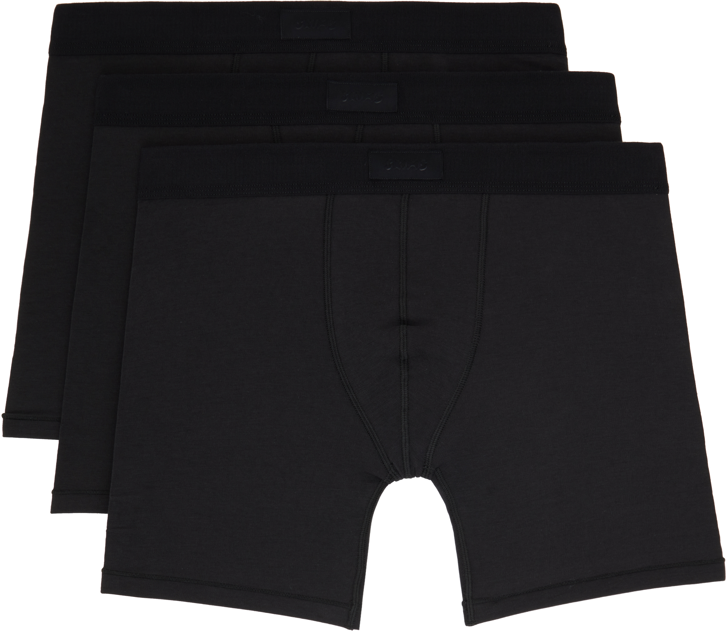 Skims Three-pack Black  Cotton 5 Boxer Briefs