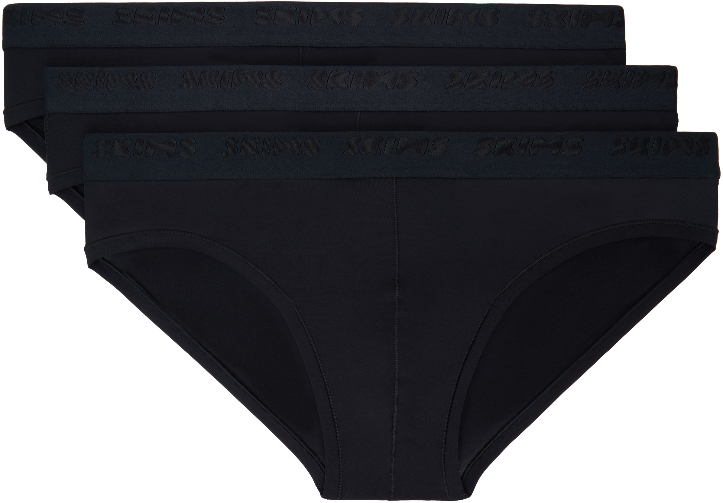 Skims Three-pack Black  Stretch Briefs