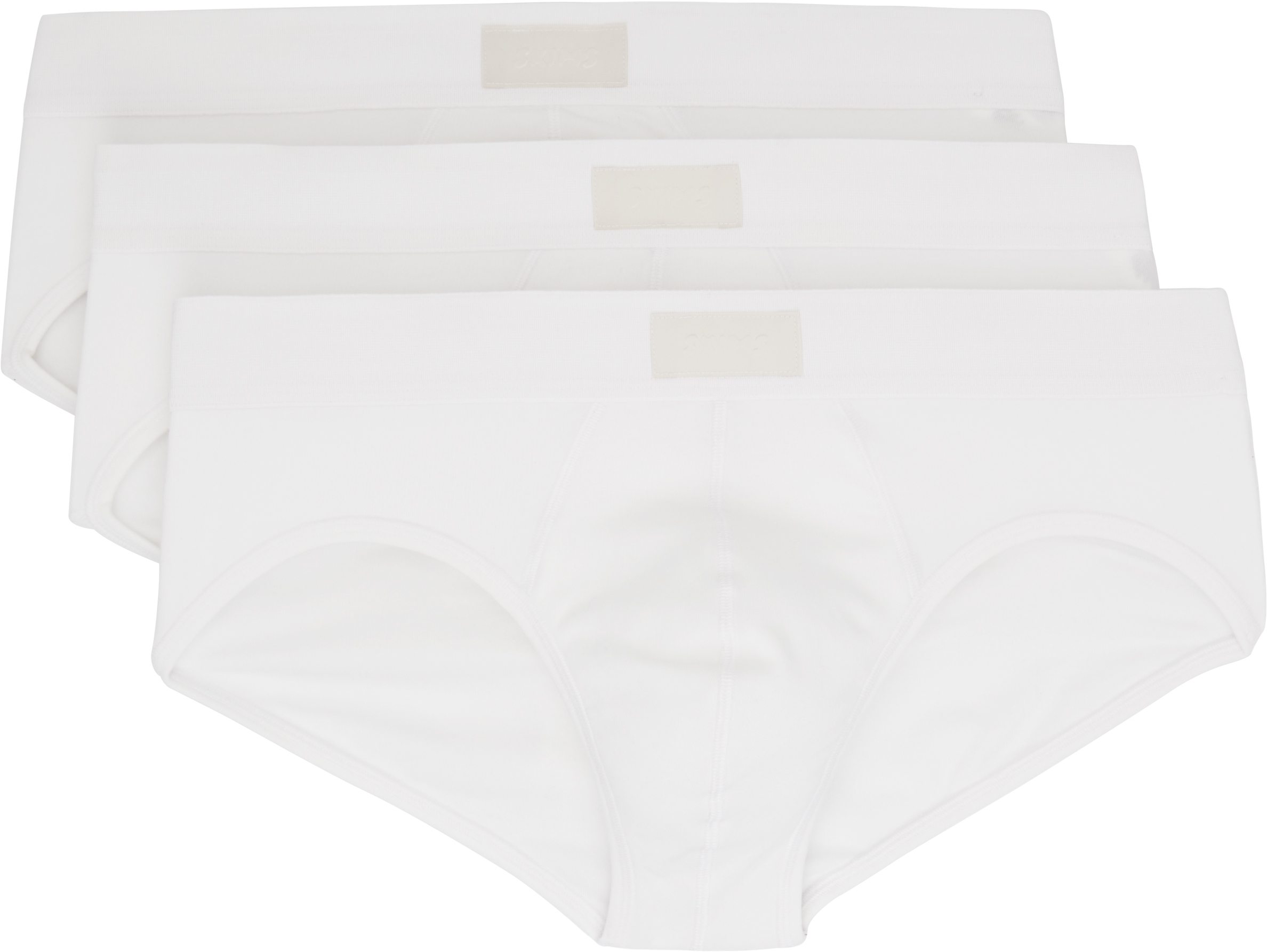 Skims Three-pack White  Cotton Briefs