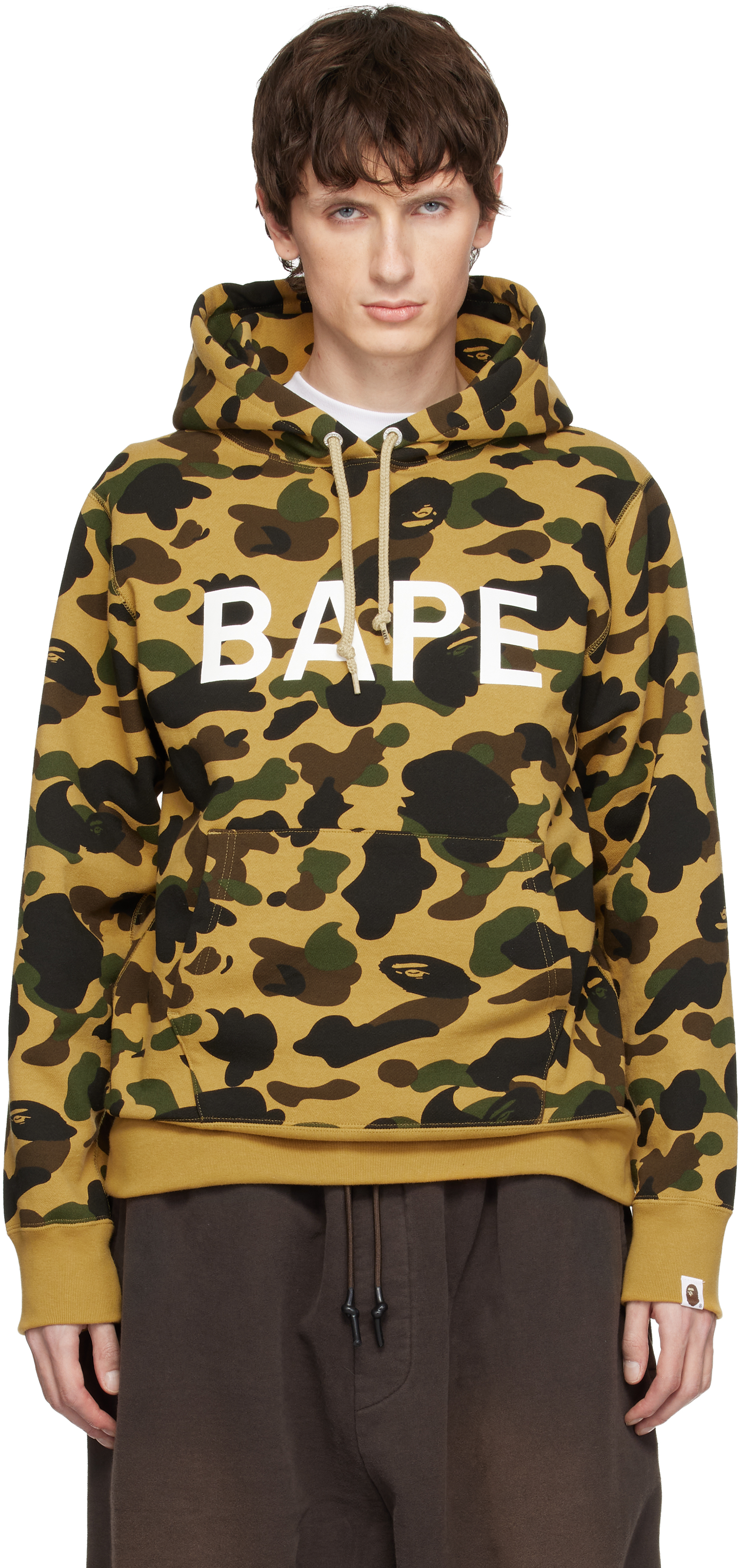 BAPE Khaki 1st Camo Ape Head Hoodie A Bathing Ape 1ST CAMO BAPE 