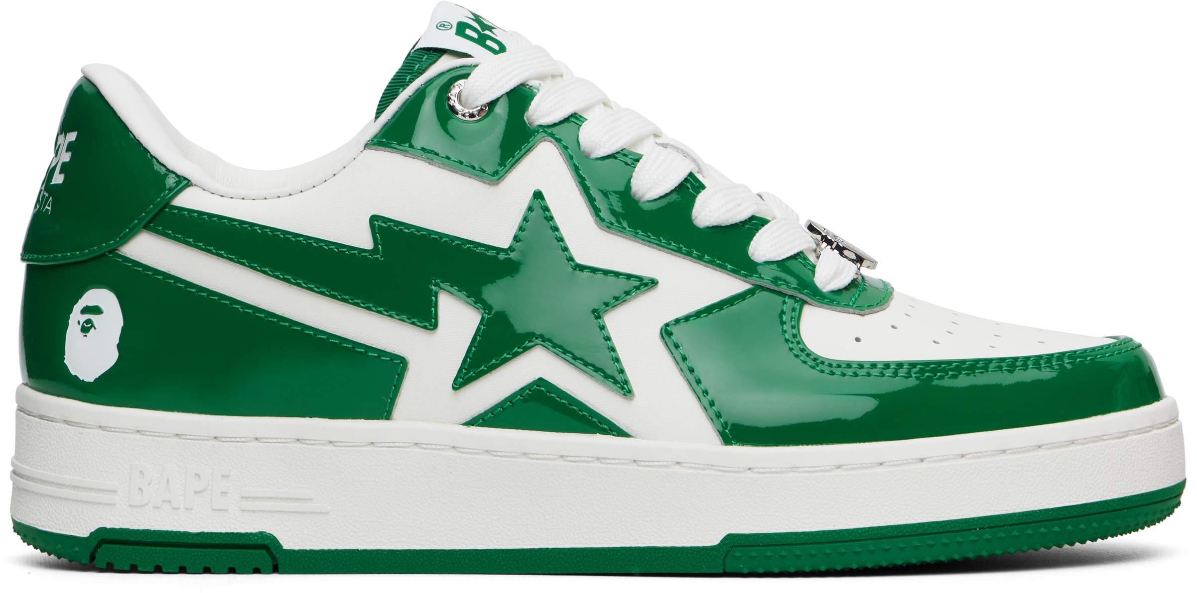 Green BAPE STA Icon #1 Sneakers by BAPE on Sale