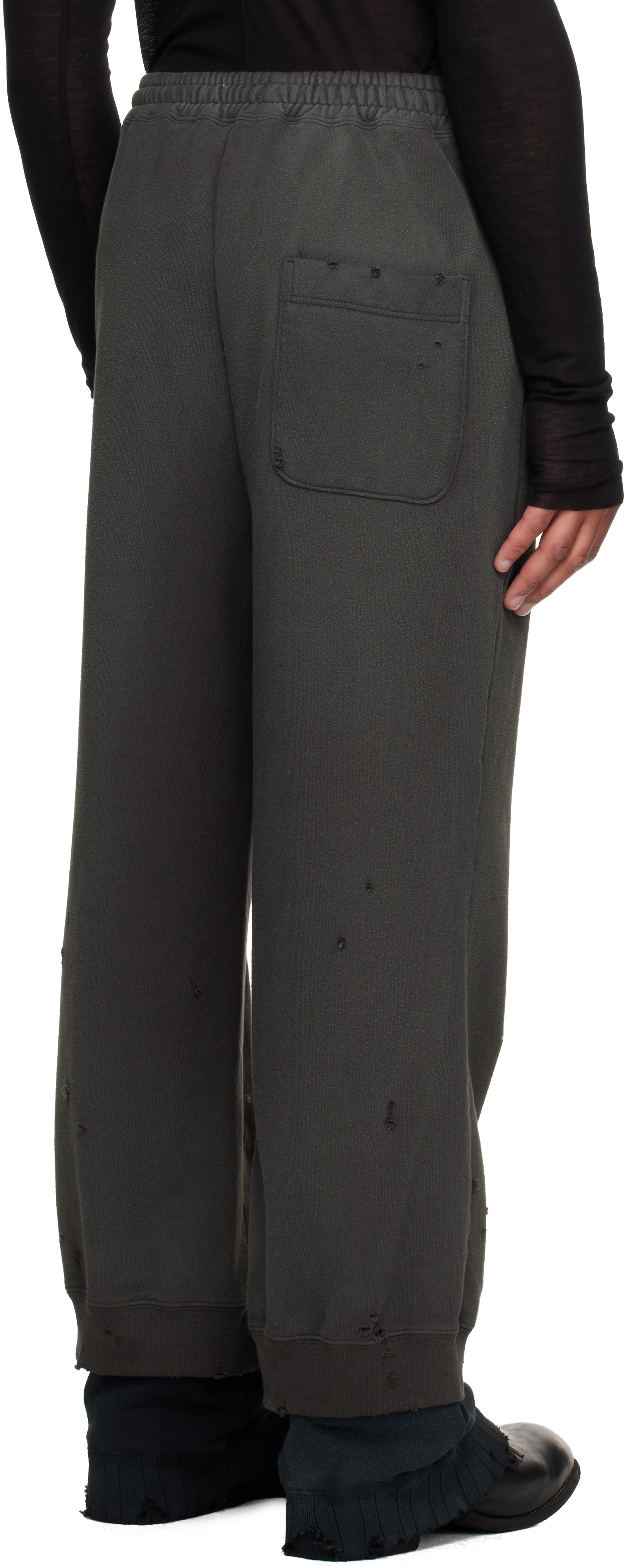 Miharayasuhiro Black Layered Sweatpants In Black