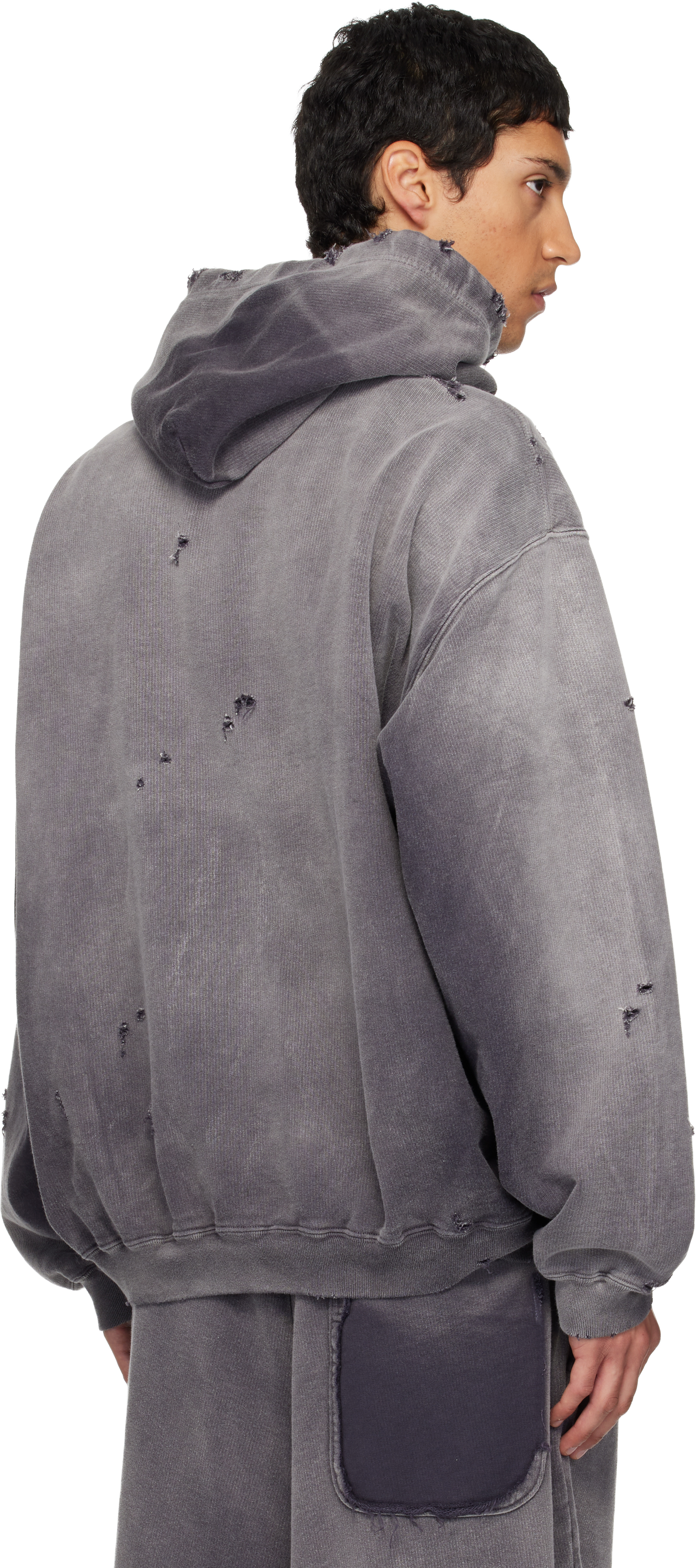 Miharayasuhiro Black Sun Faded Like Hoodie In Black