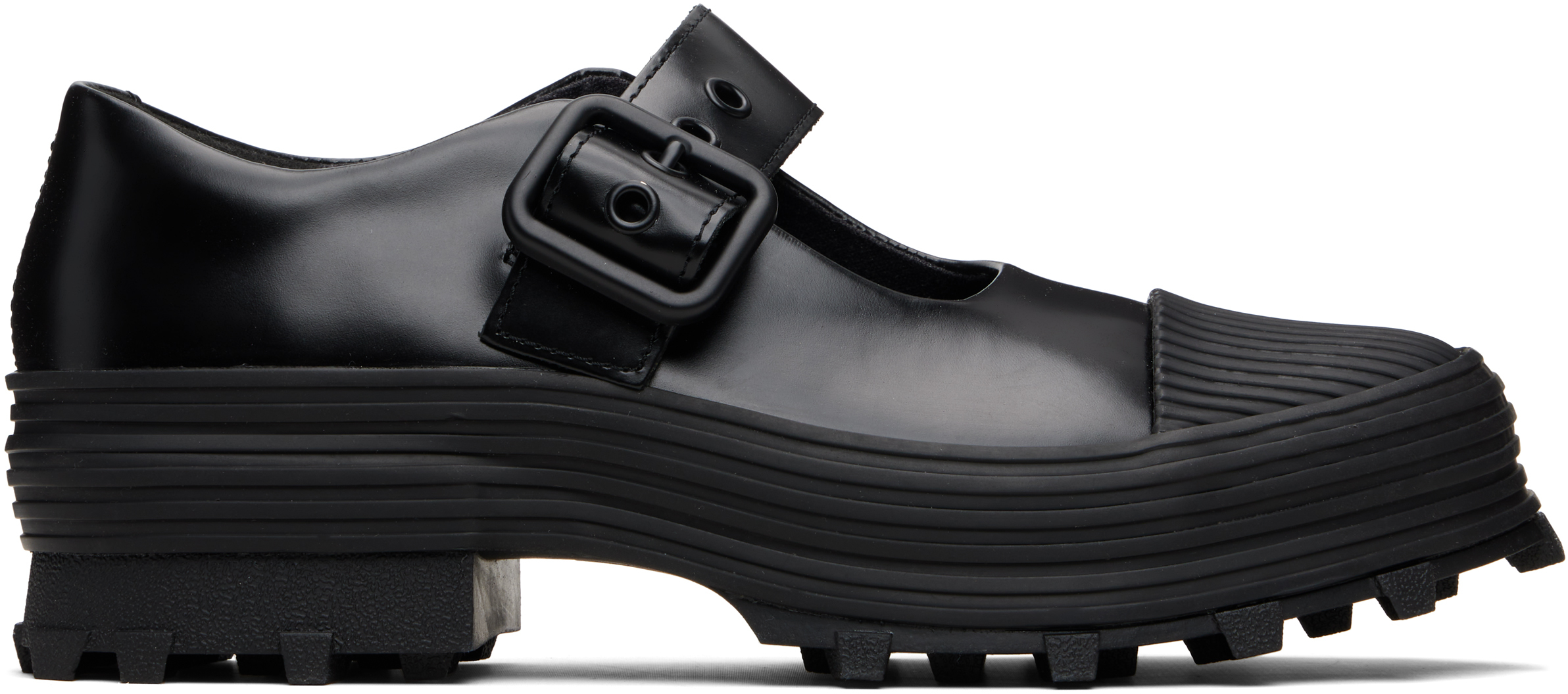 Camperlab Traktori Leather Loafers In Black